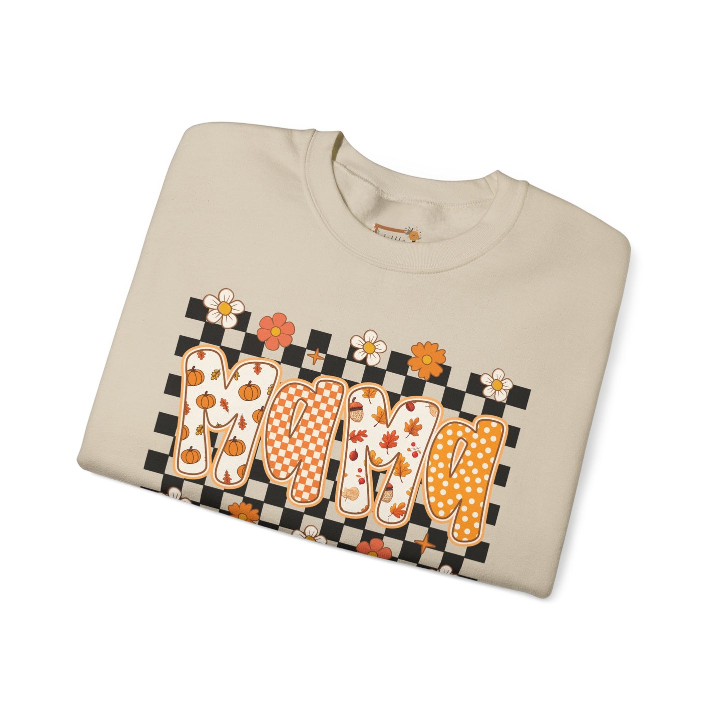 Boho Floral Crewneck Sweatshirt, Cozy Casual Wear, Perfect for Moms, Gift for Mother's Day, Trendy Layering Piece, Everyday Comfort