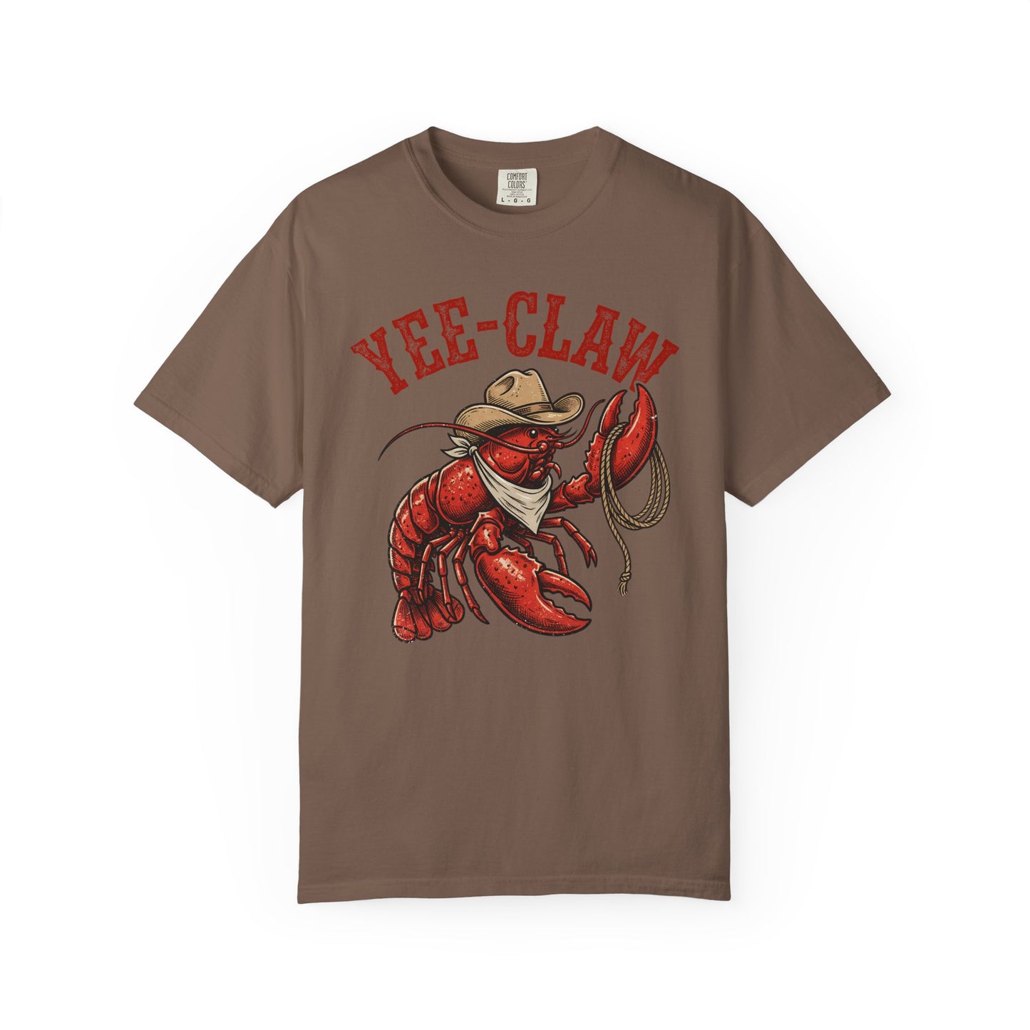 Yee Claw Lobster T-Shirt • Funny Western Cowboy Tee • Country Humor Graphic Shirt