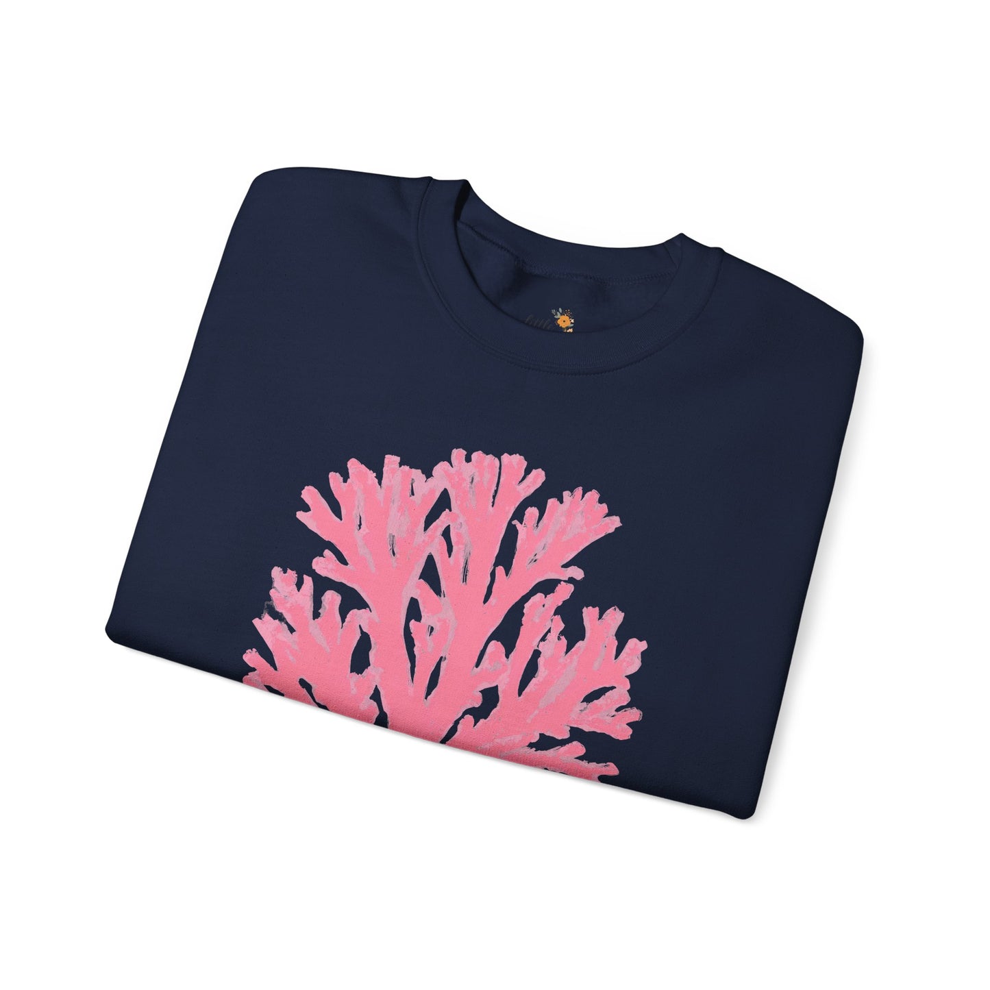 Ocean Club Crewneck • Coastal Summer Sweatshirt • Pink Coral Beach Vacation Pullover • Resort Style