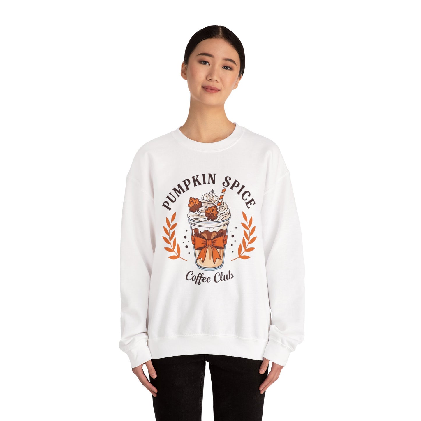 Pumpkin Spice Coffee Club Sweatshirt, Cozy Fall Apparel, Unisex Crewneck, Gift for Coffee Lovers, Autumn Fashion