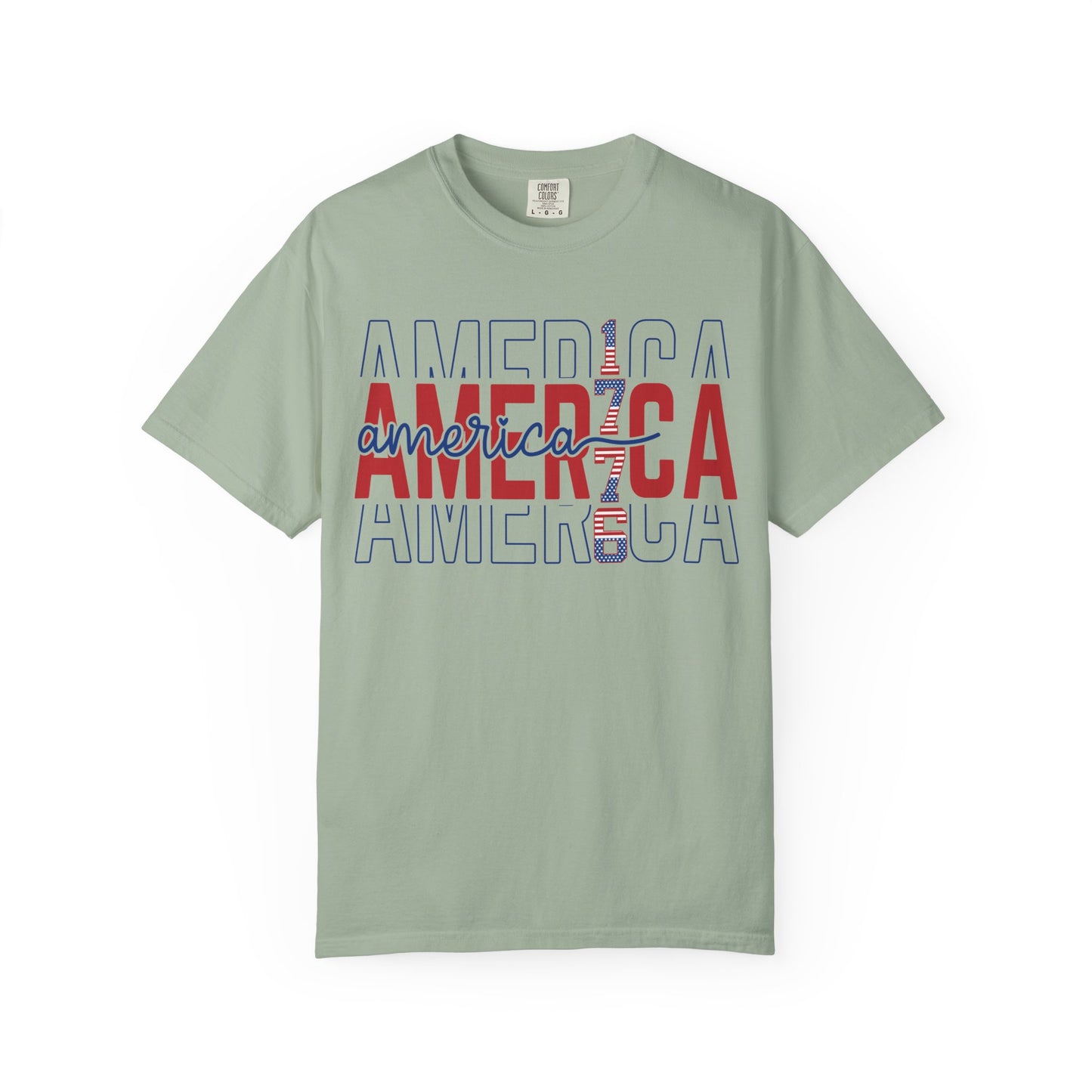 America 1776 T-Shirt • Vintage Patriotic Graphic Tee • Red White Blue Fourth of July Shirt