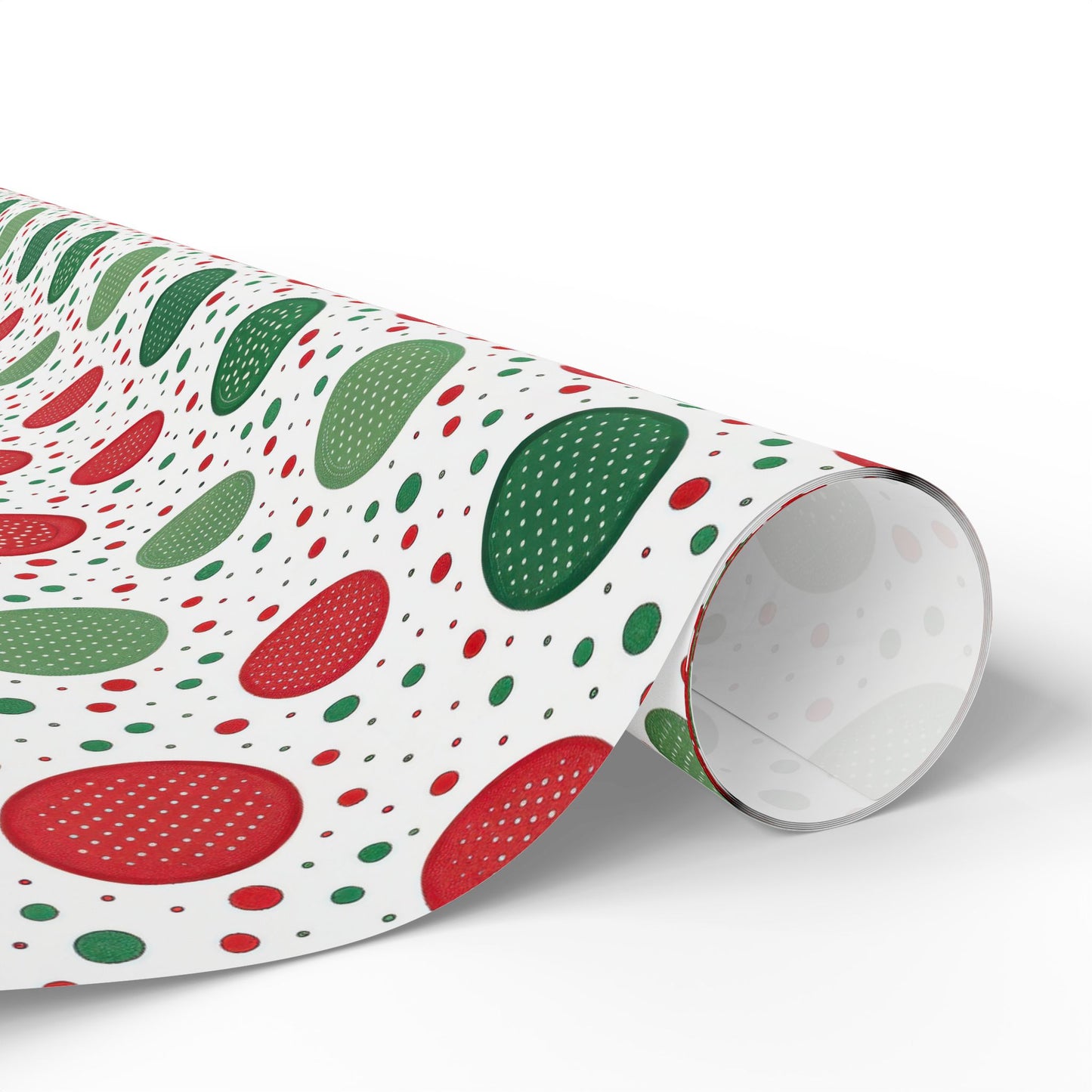 Red & Green Polka Dot Christmas Wrapping Paper | Classic Holiday Pattern | Festive Dots Gift Wrap | Modern Christmas Decor