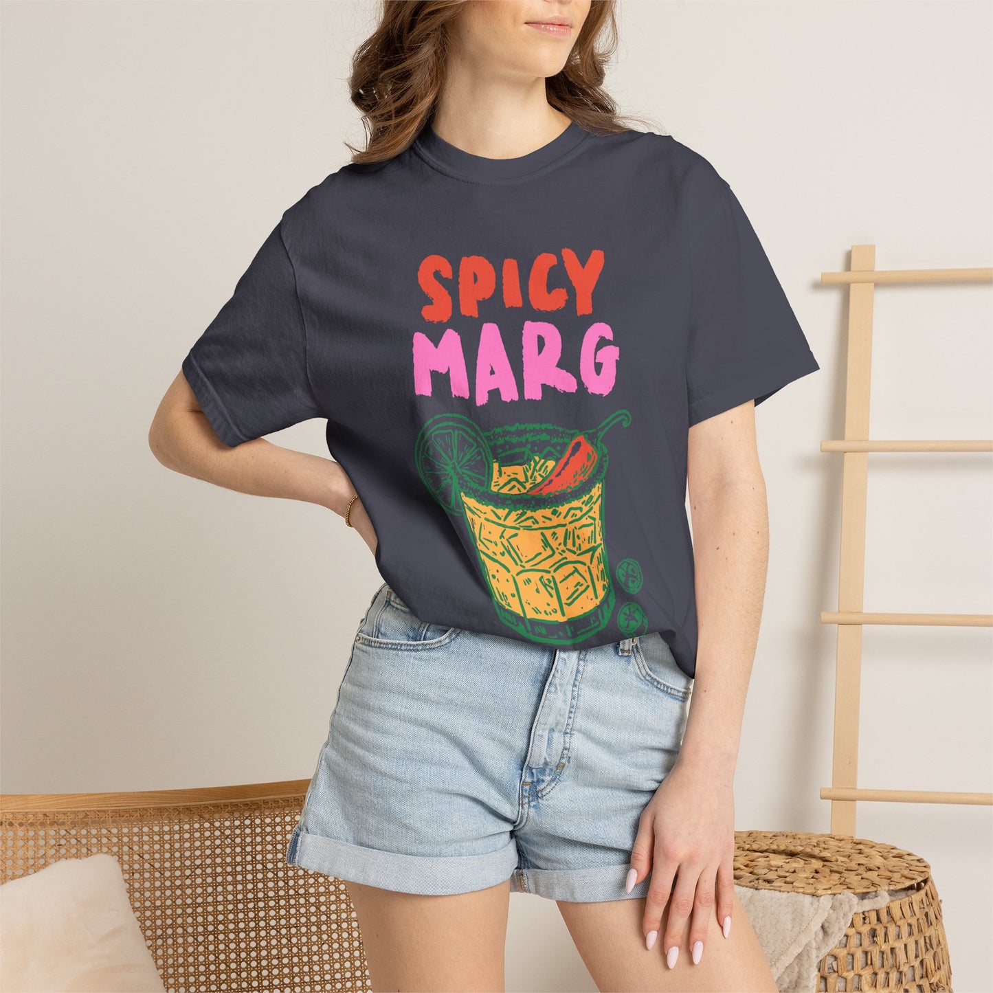 Spicy Marg Graphic Tee • Margarita Summer Shirt • Girls Night Beach Tee • Summer Vacation Outfit • Fiesta Shirt