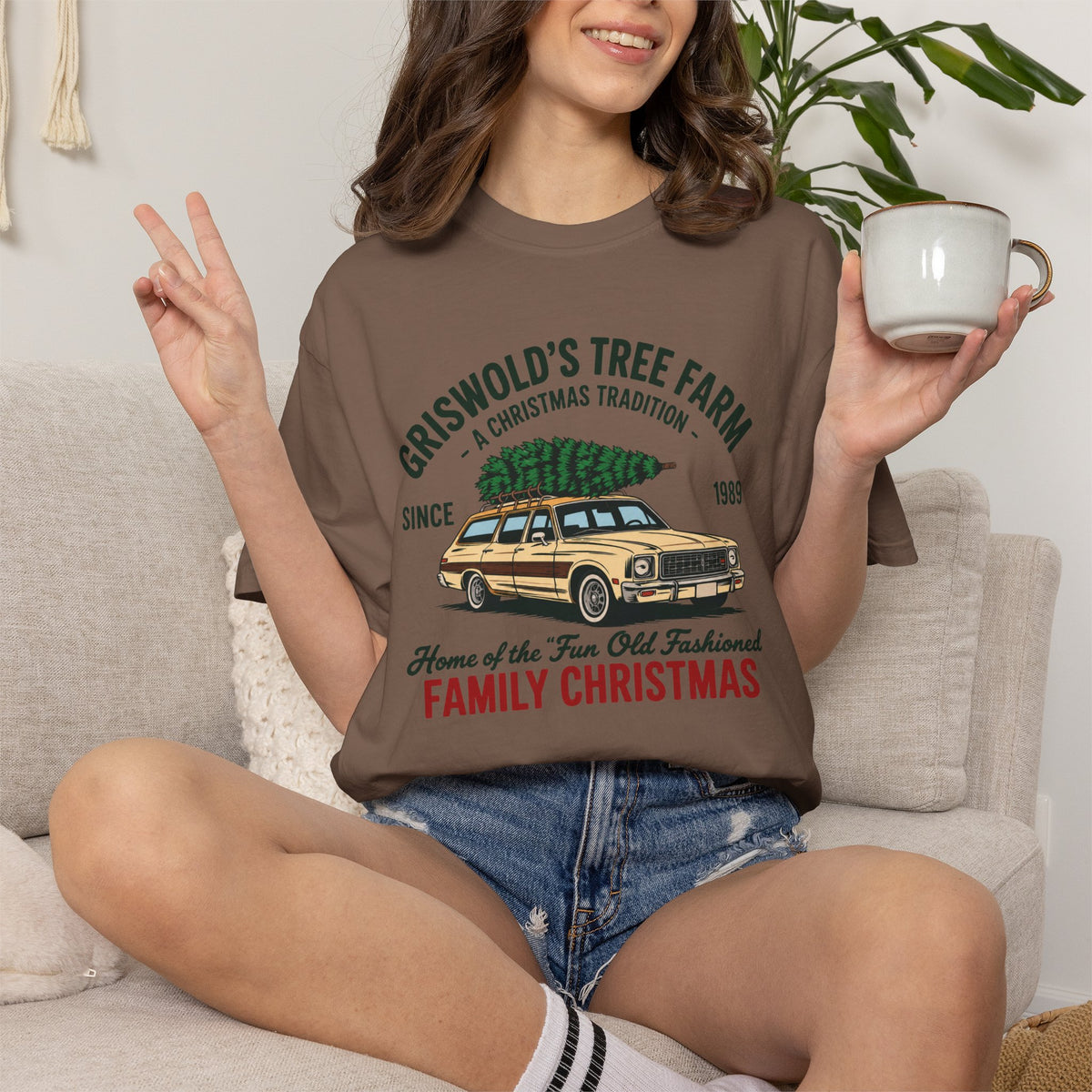 Christmas Tree Farm Tee — “Griswold’s Tree Farm” Family Christmas Graphic T-Shirt