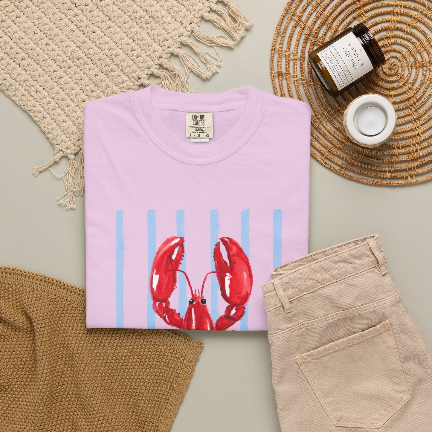 Coastal Lobster Graphic Tee • Beach Vacation Shirt • Summer Coastal Tee • Preppy Beach Shirt • Summer Vacation Outfit