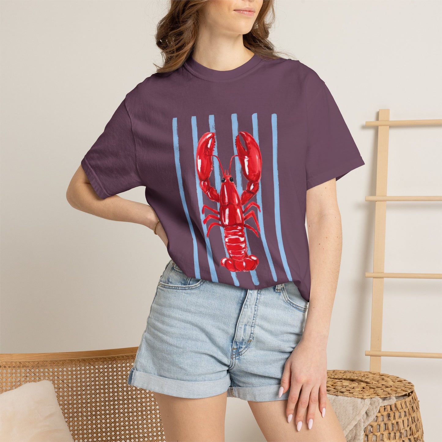 Coastal Lobster Graphic Tee • Beach Vacation Shirt • Summer Coastal Tee • Preppy Beach Shirt • Summer Vacation Outfit