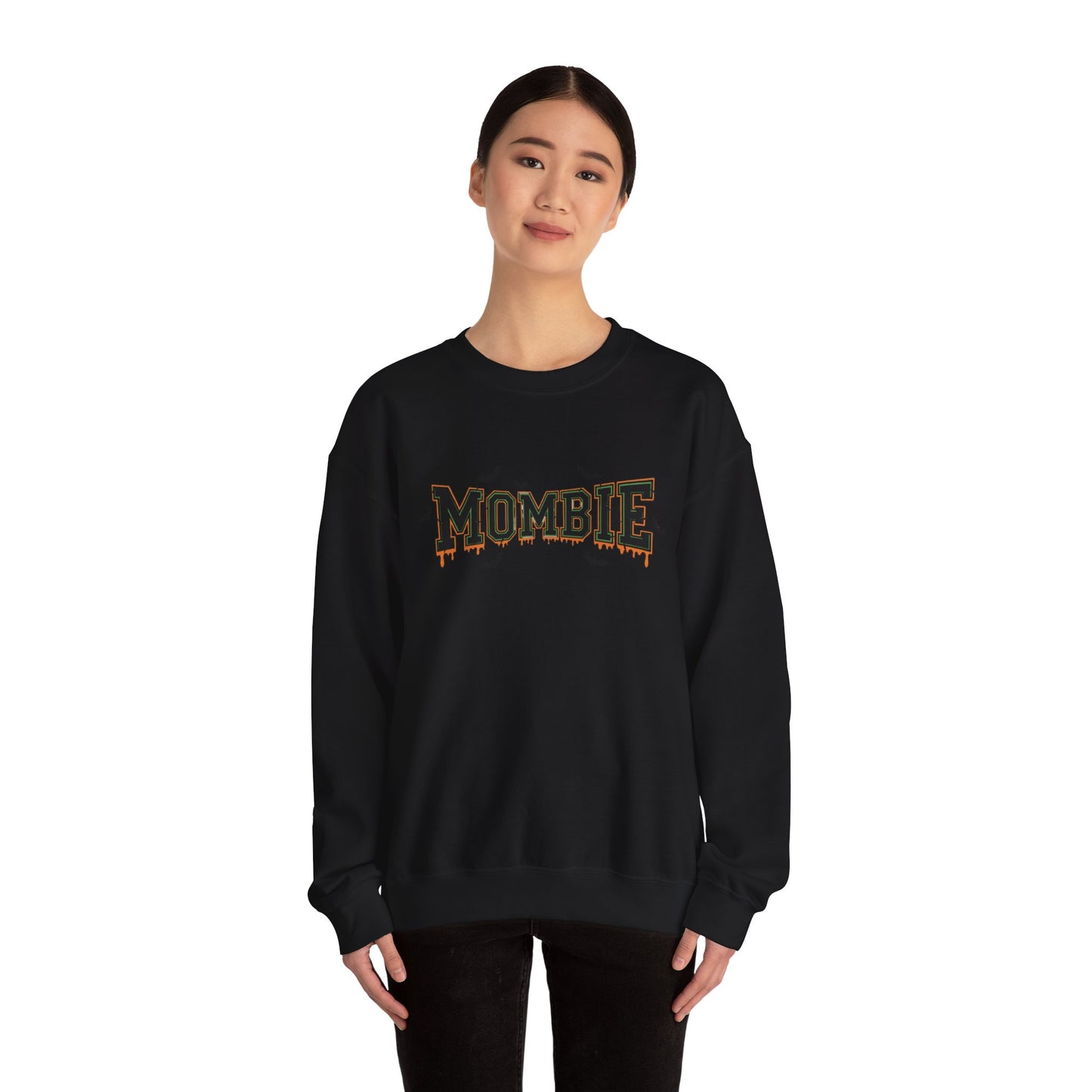 Mombie Crewneck Sweatshirt - Cozy Halloween Apparel, Great Gift for Moms, Fall Fashion, Spooky Season, Funny Sweater