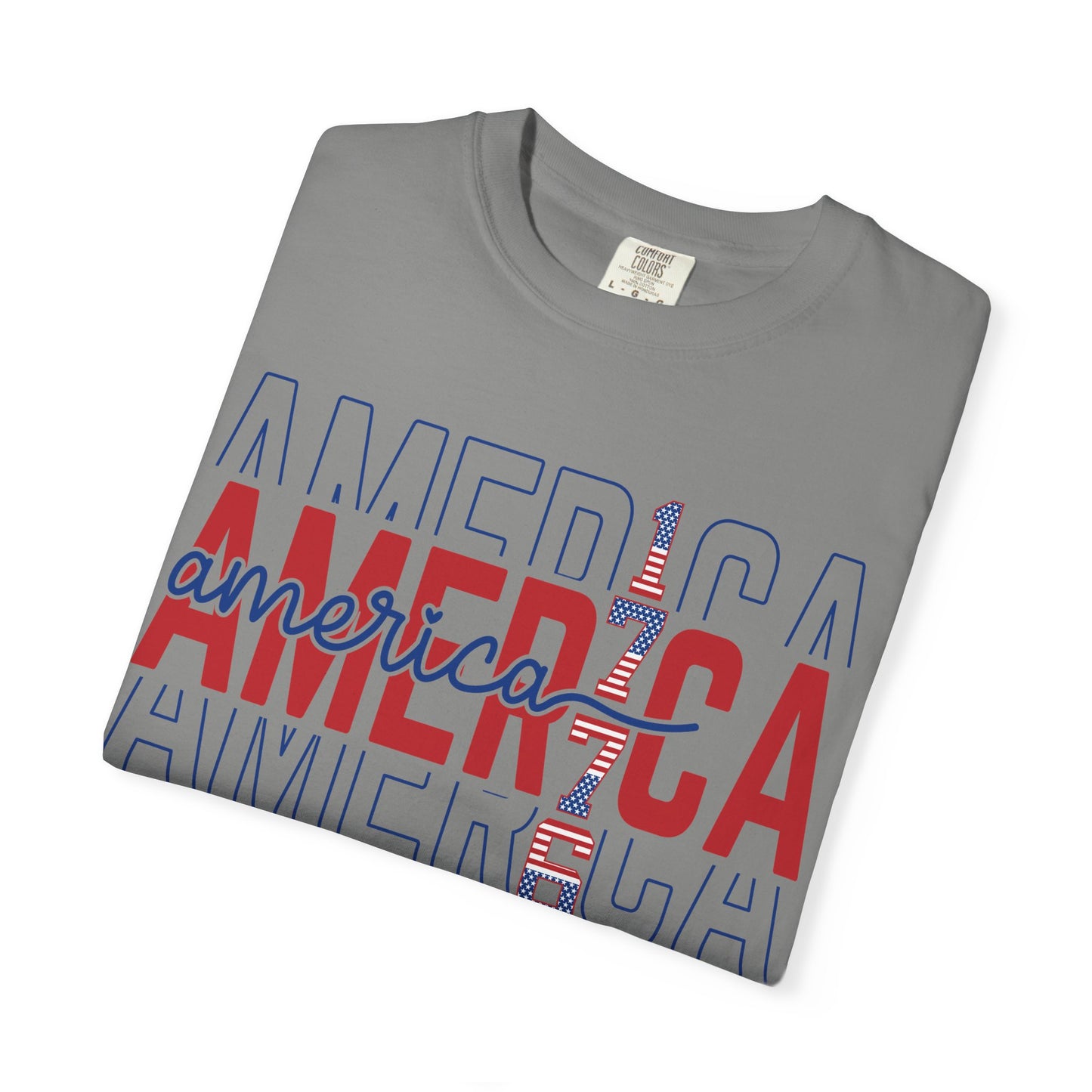 America 1776 T-Shirt • Vintage Patriotic Graphic Tee • Red White Blue Fourth of July Shirt