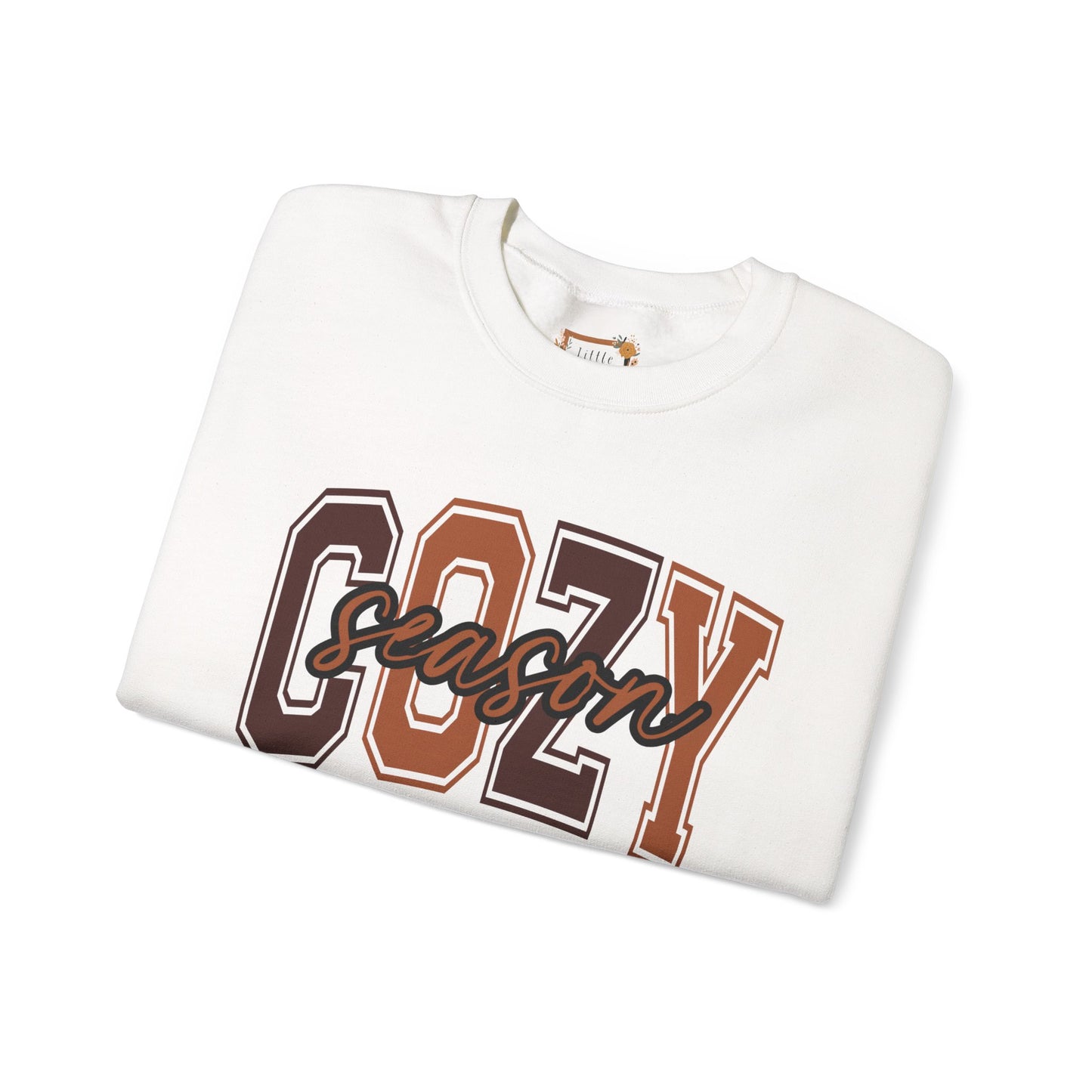 Cozy Season Sweatshirt, Unisex Crew Sweatshirt for Fall, Perfect Gift for Autumn, Comfy Fashion, Holiday Apparel