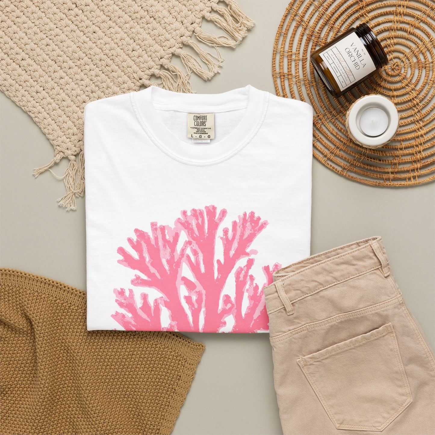 Ocean Club Summer Shirt • Pink Coral Beach Tee • Coastal Vacation Graphic Shirt • Beach Trip Outfit