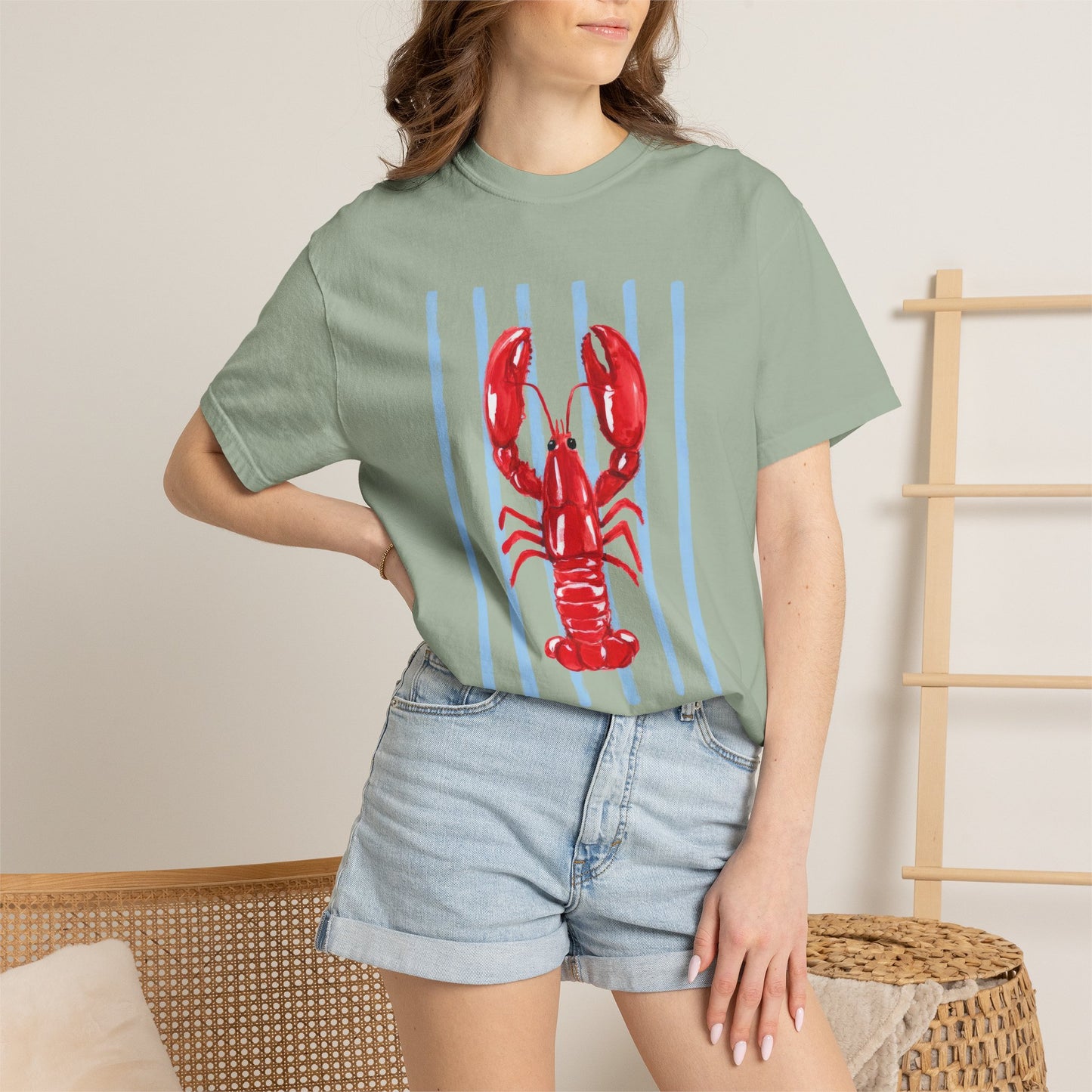 Coastal Lobster Graphic Tee • Beach Vacation Shirt • Summer Coastal Tee • Preppy Beach Shirt • Summer Vacation Outfit