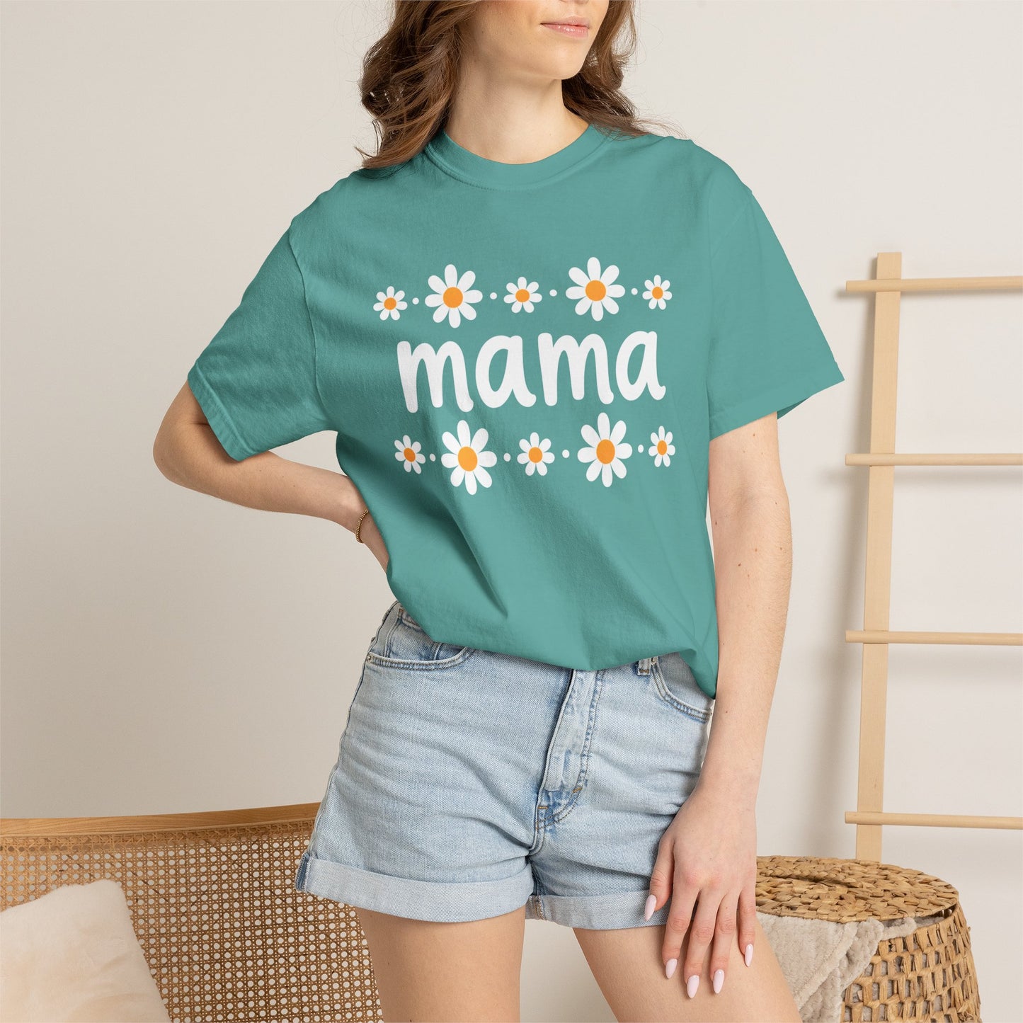 Retro Daisy Mama Tee • Floral Mama Shirt • Spring Boutique Mom Graphic Tee • Mother’s Day Gift Shirt