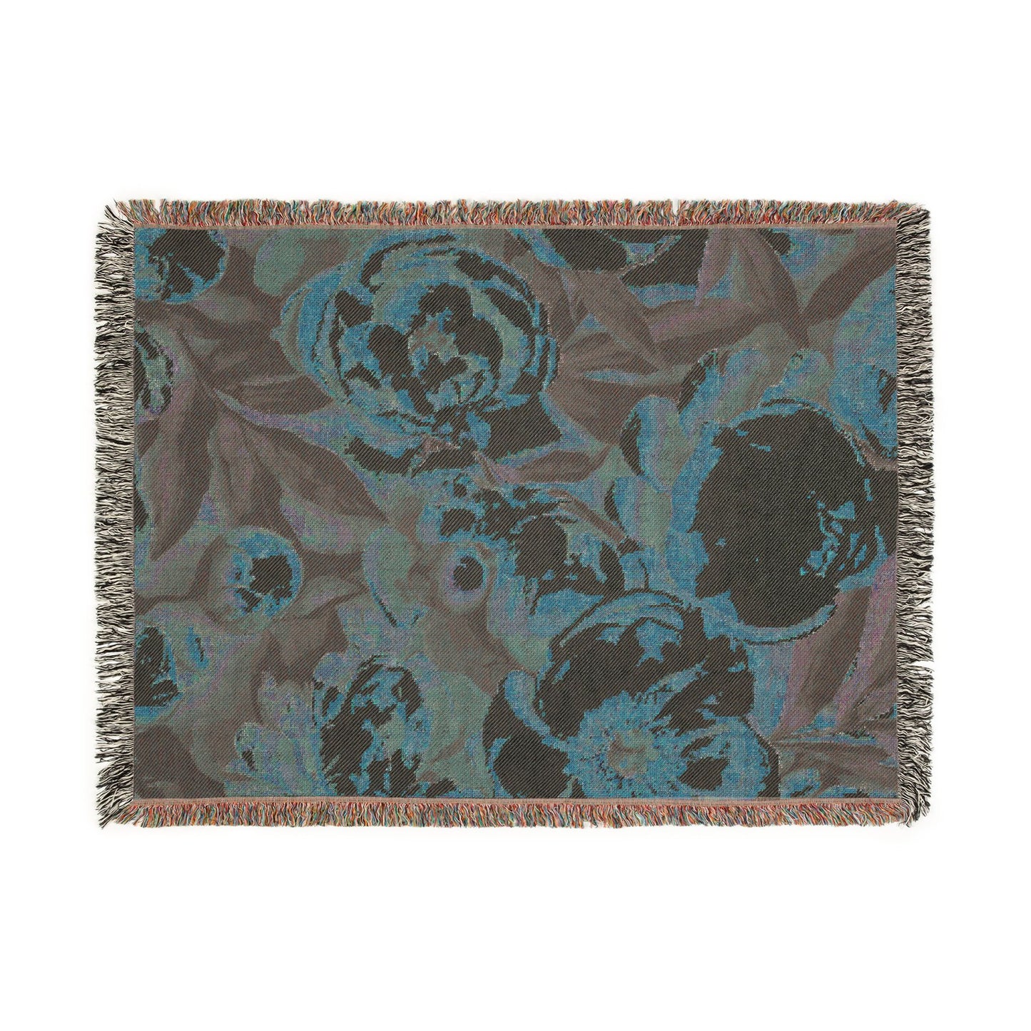 Pink Peony Blanket — Cozy Textured Throw for Home & Living