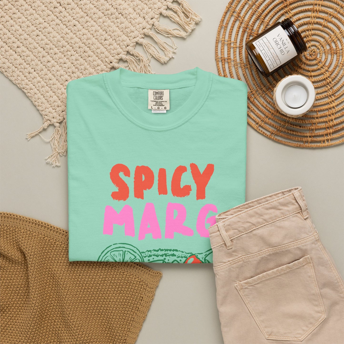 Spicy Marg Graphic Tee • Margarita Summer Shirt • Girls Night Beach Tee • Summer Vacation Outfit • Fiesta Shirt