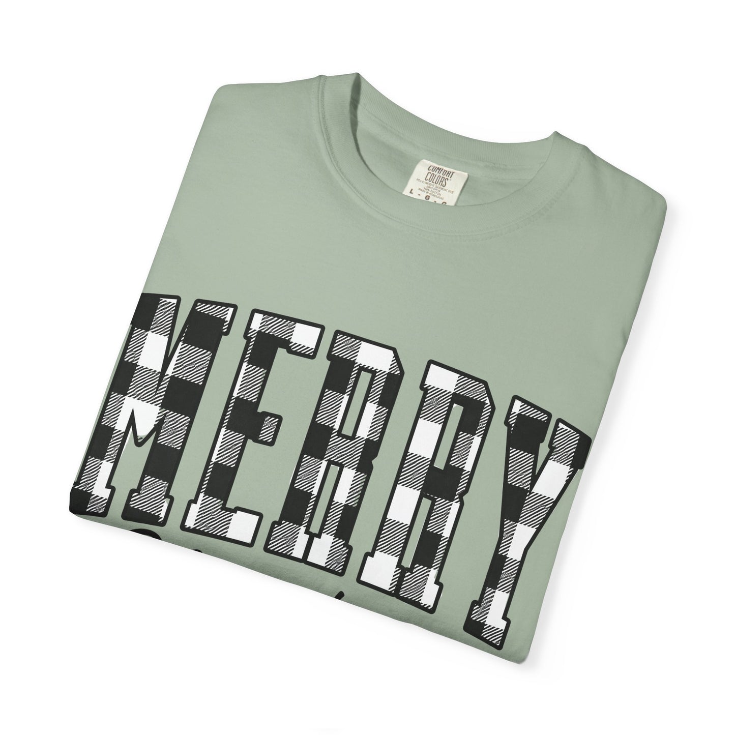 Merry Christmas Buffalo Plaid Tee
