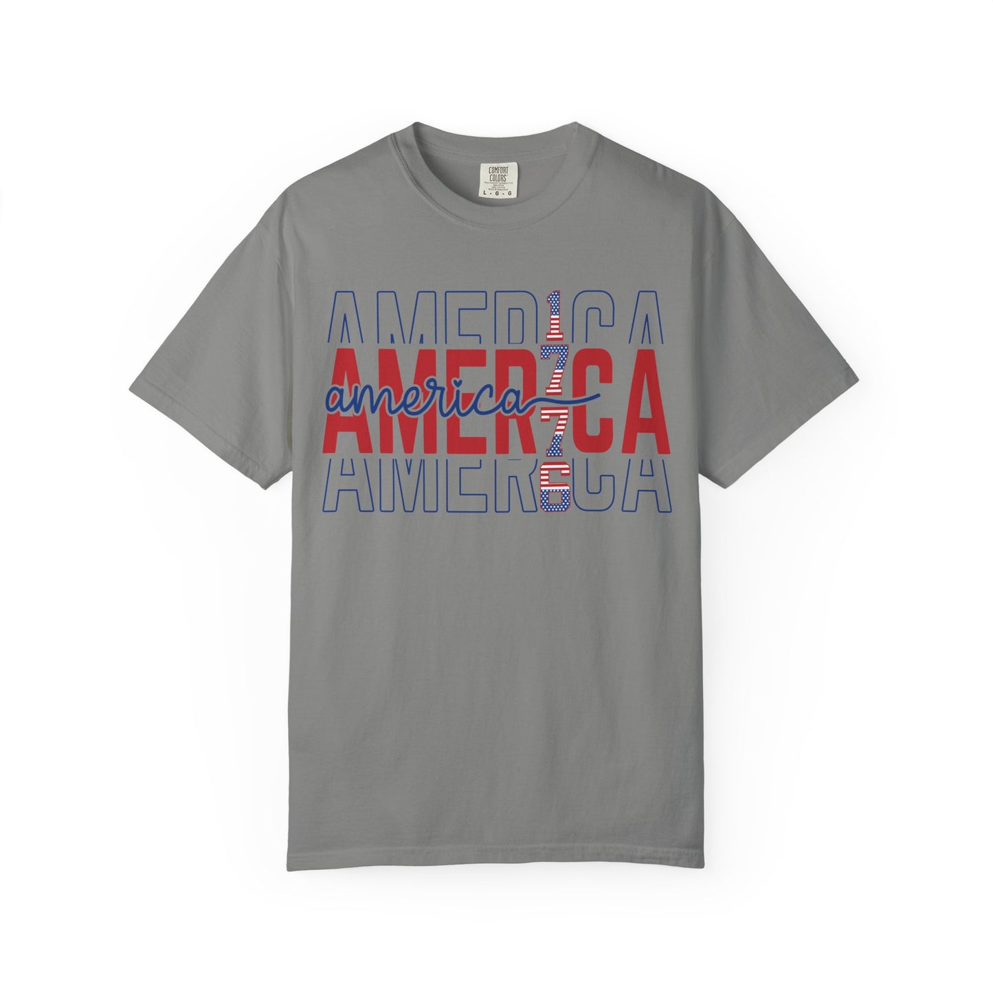 America 1776 T-Shirt • Vintage Patriotic Graphic Tee • Red White Blue Fourth of July Shirt