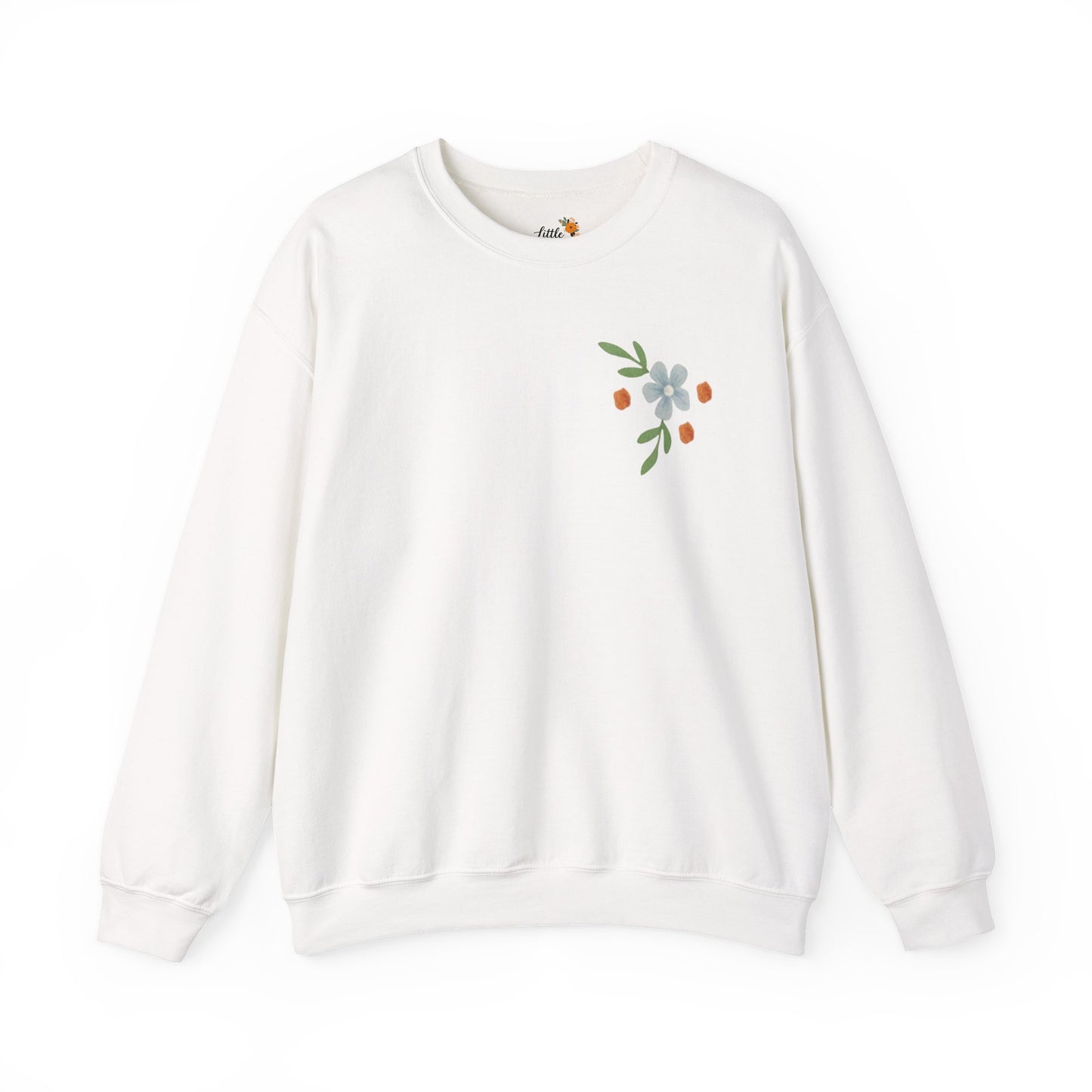Easter Landscape Faith Sweatshirt (Front & Back) • Christian Mountain Cross Crewneck • Floral Resurrection Scene Graphic