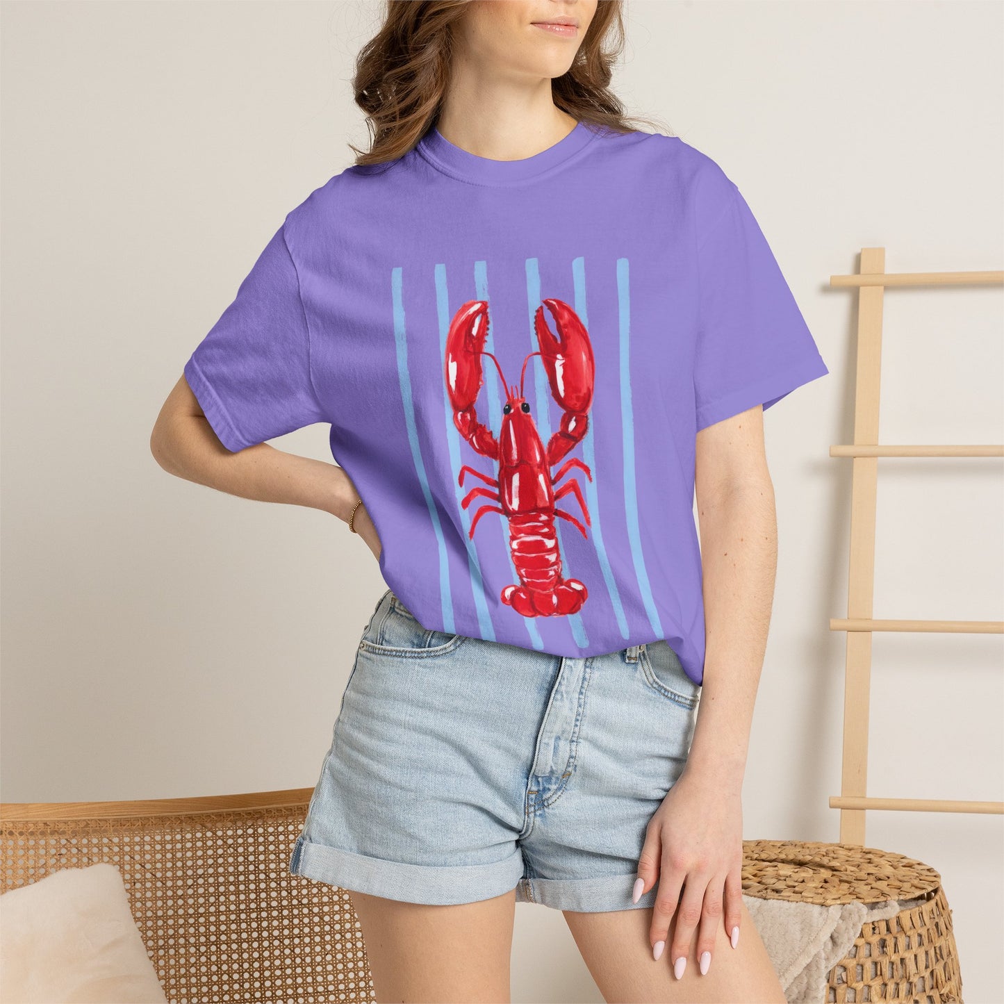 Coastal Lobster Graphic Tee • Beach Vacation Shirt • Summer Coastal Tee • Preppy Beach Shirt • Summer Vacation Outfit