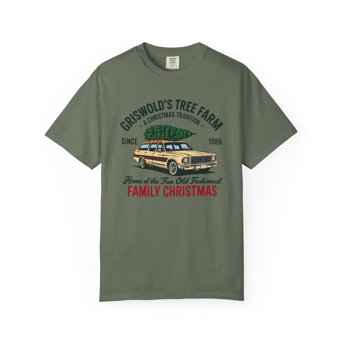 Christmas Tree Farm Tee — “Griswold’s Tree Farm” Family Christmas Graphic T-Shirt