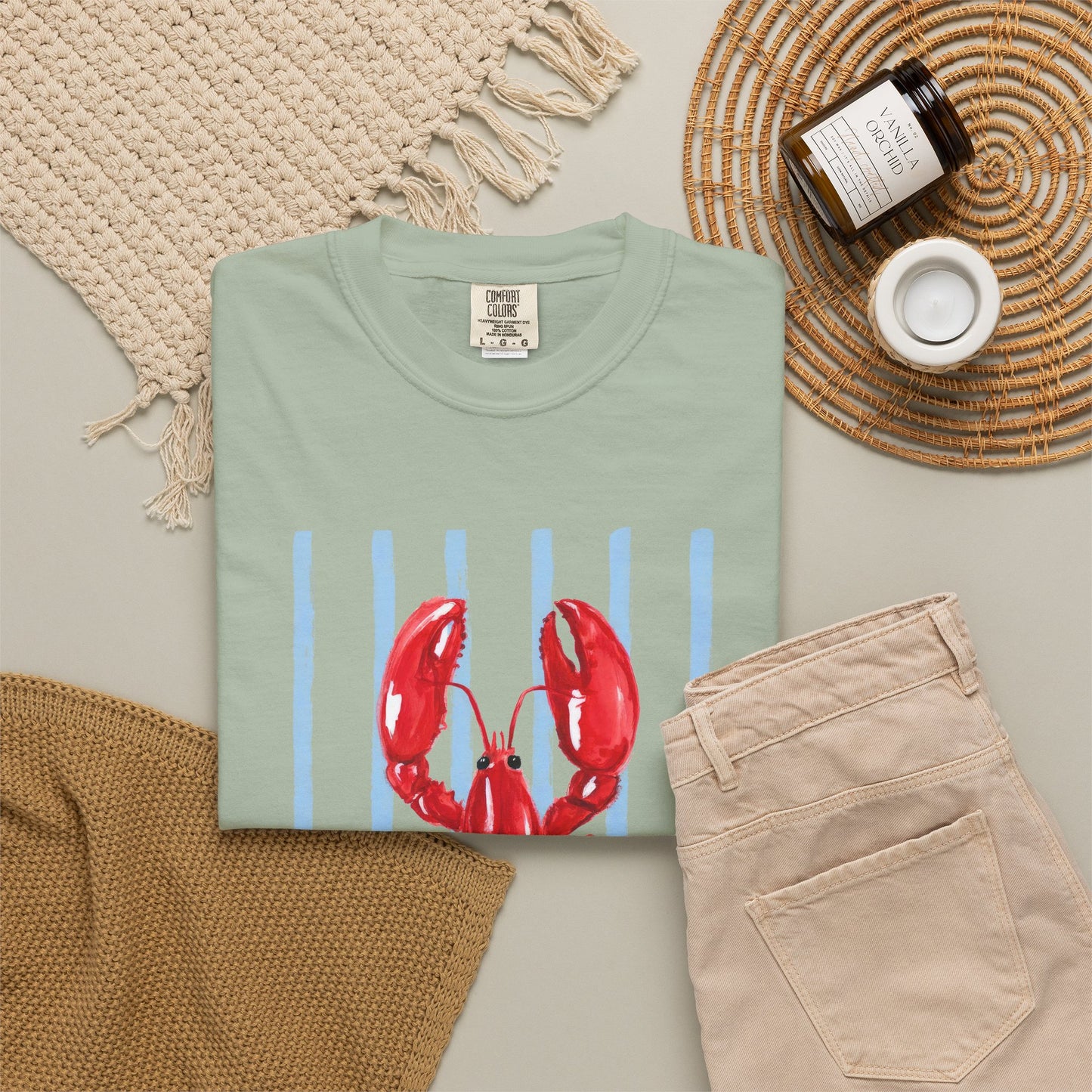 Coastal Lobster Graphic Tee • Beach Vacation Shirt • Summer Coastal Tee • Preppy Beach Shirt • Summer Vacation Outfit