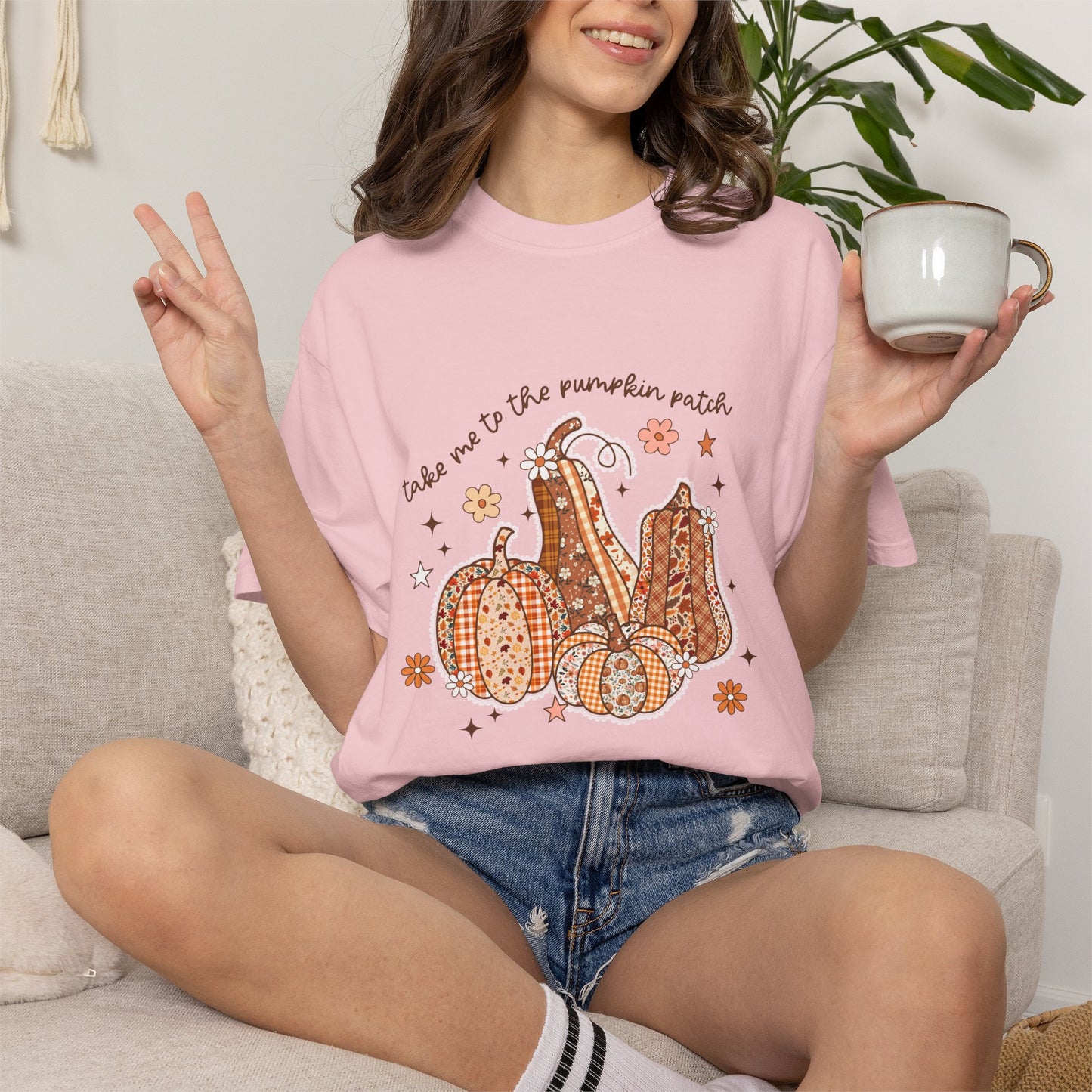 Pumpkin Patch gourd Graphic T-Shirt — "Take Me to the Pumpkin Patch" Fall Tee