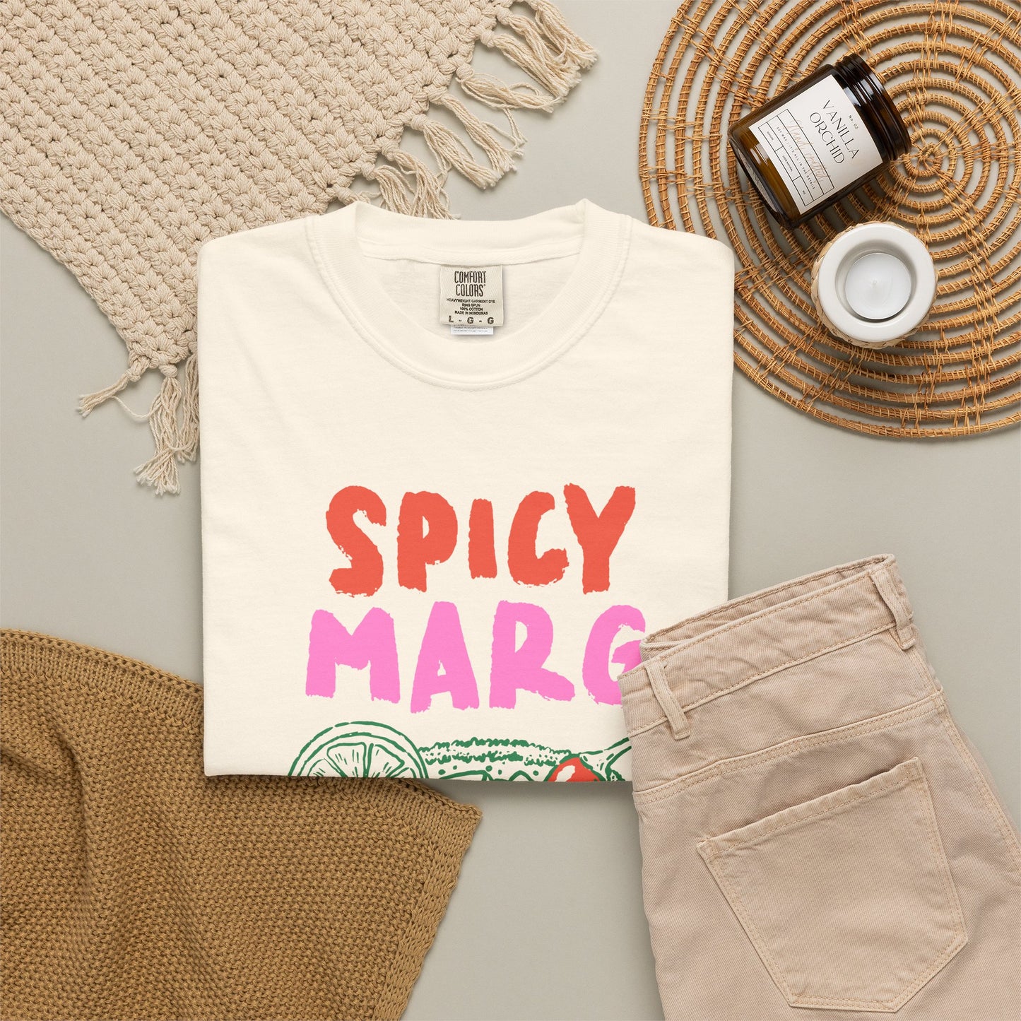Spicy Marg Graphic Tee • Margarita Summer Shirt • Girls Night Beach Tee • Summer Vacation Outfit • Fiesta Shirt