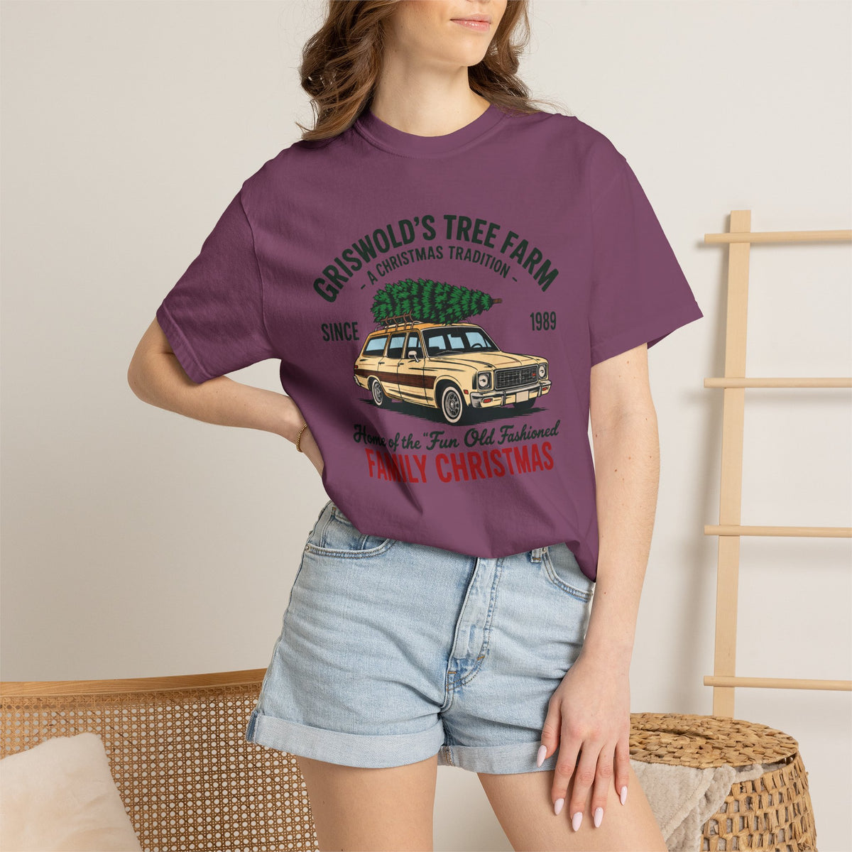 Christmas Tree Farm Tee — “Griswold’s Tree Farm” Family Christmas Graphic T-Shirt