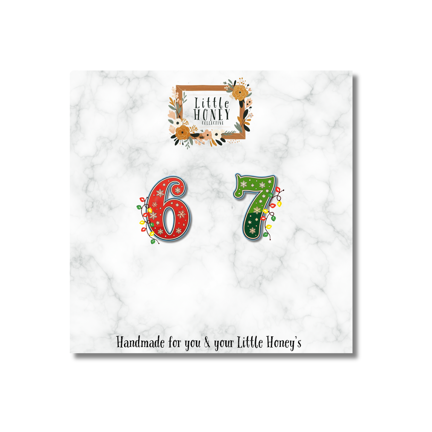 6-7 Christmas Theme Earrings
