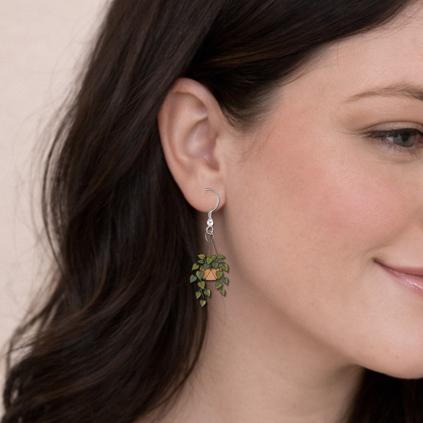 Hanging Potted Plant Earrings • Plant Mom Jewelry • Hypoallergenic • Pearl Drop, Studs & Dangles
