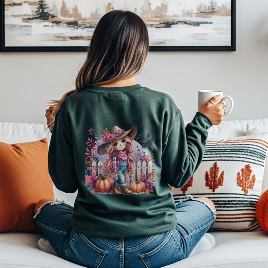 Girly Scarecrow Crewneck Sweatshirt