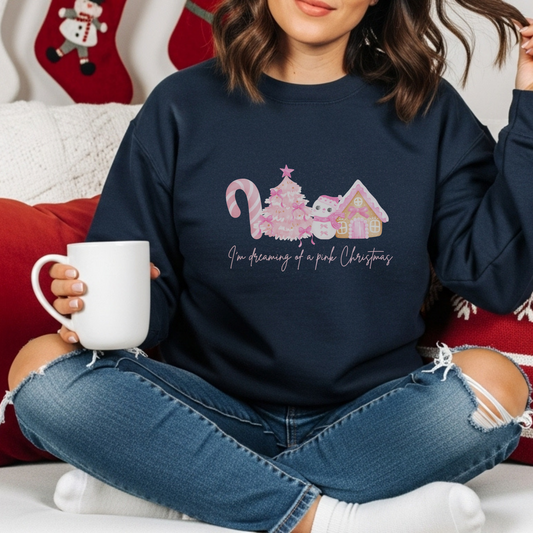 Pink Christmas Crewneck Sweatshirt
