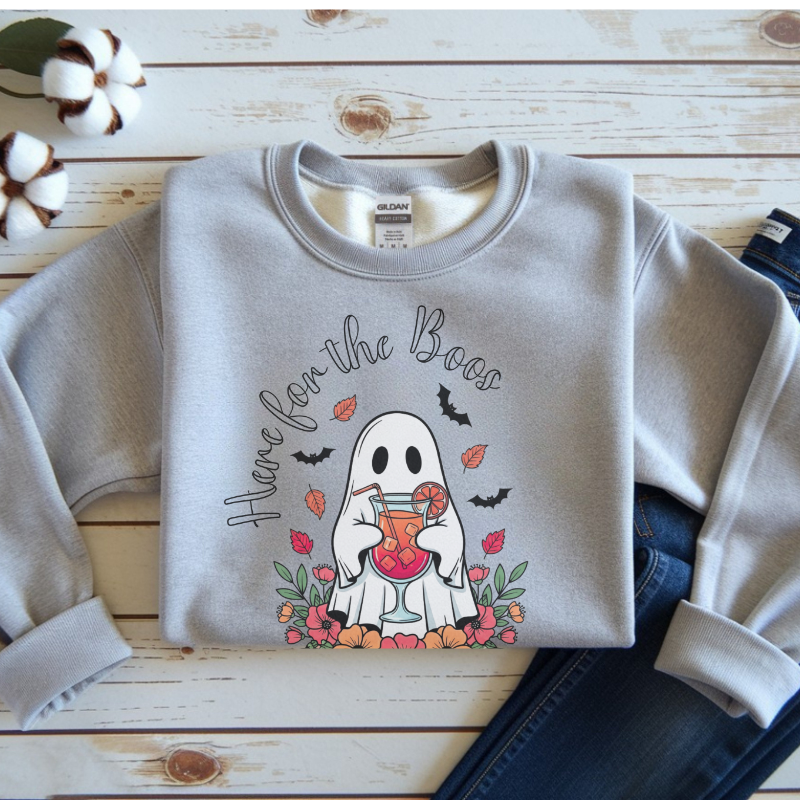Here for the Bees Ghost Crewneck Sweatshirt, Halloween Sweatshirt, Unisex Fall Apparel, Spooky Season Clothing, Bee Lover Gift, [...]