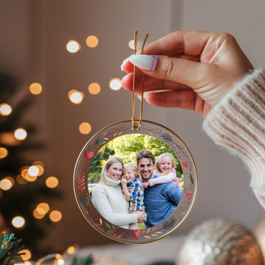Personalized Acrylic Christmas Ornaments - Custom Family Photo Decoration