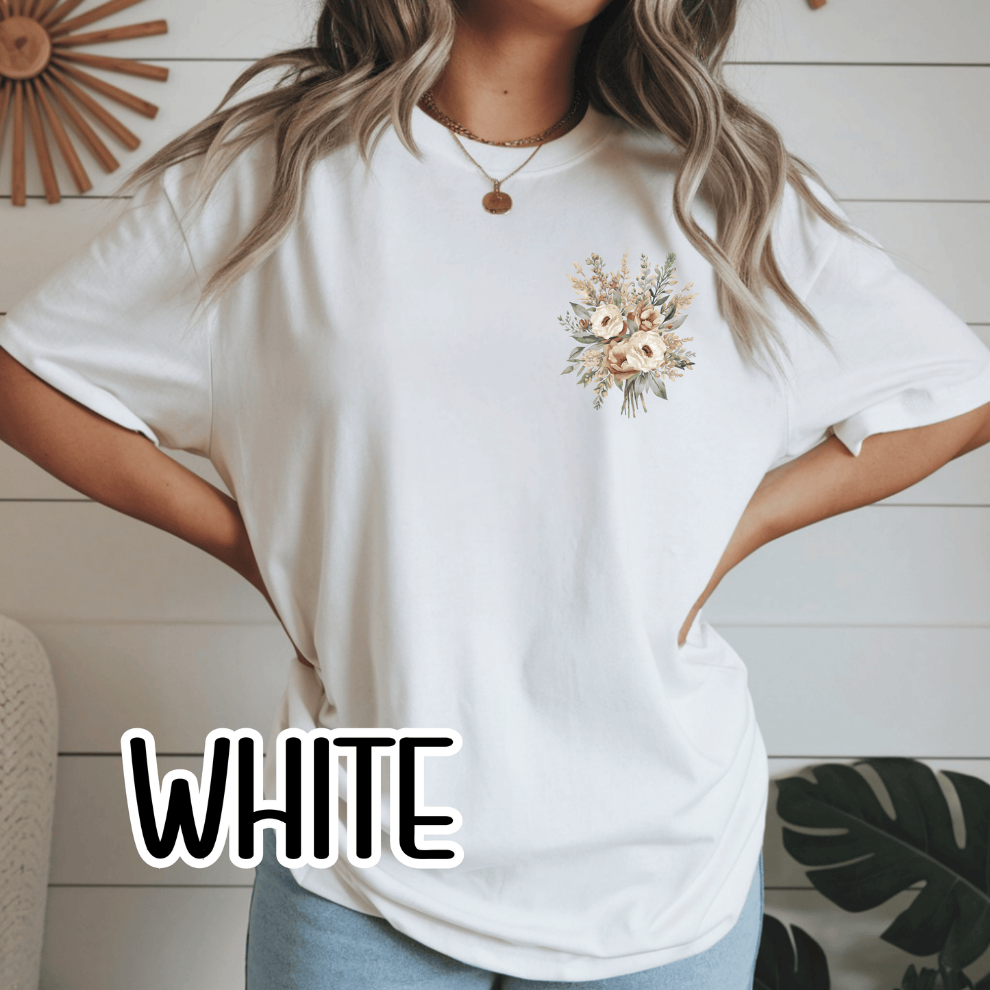 Psalm 4:8 Safety Scripture Comfort Colors Tee • In Peace I Will Lie Down Floral Graphic Artwork • Neutral Christian Bible Verse Tshirt