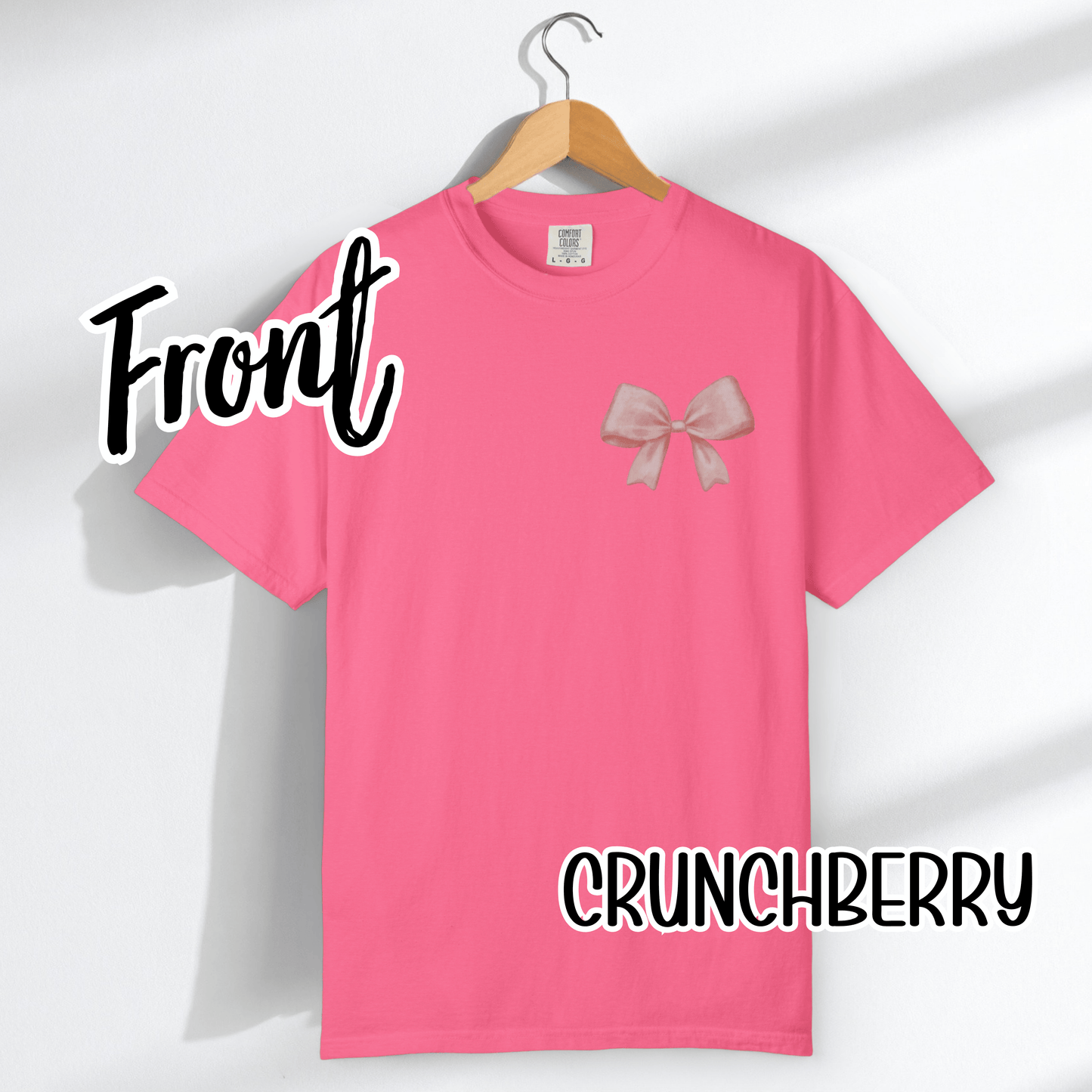 Grace Upon Grace Scripture with Pastel Pink Bow Tshirt • Girly Boutique Style for Moms • Feminine Faith Aesthetic Tee