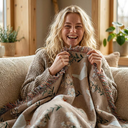 Nursery Duck Woven Blanket — Cozy Baby Shower & Nursery Throw