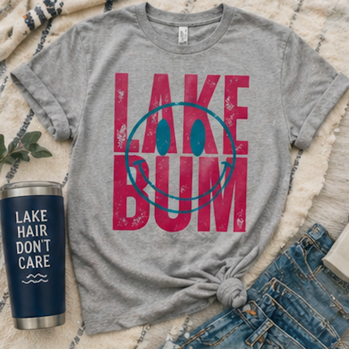 Lake Bum Sweatshirt • Summer Lake Crewneck • Lake Life Mom Sweatshirt • Beach Vacation Pullover • Coastal Crewneck
