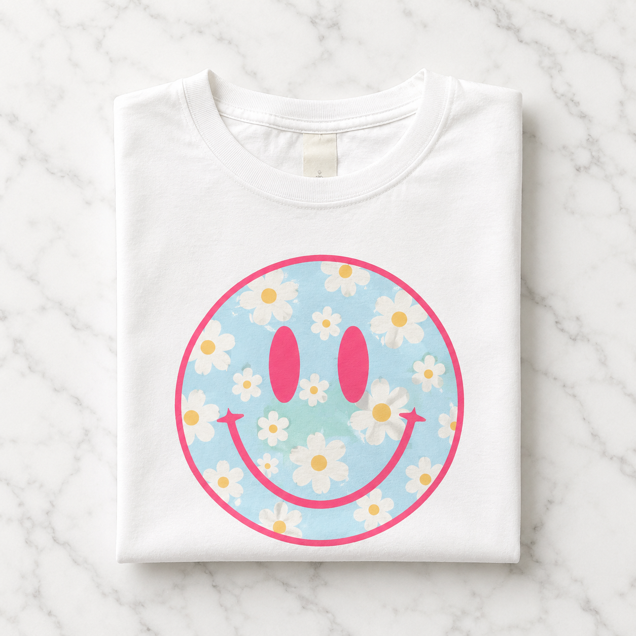 Preppy Smiley Face Shirt • Colorful Summer Graphic Tee • Happy Face Comfort Colors Shirt • Retro Smiley Tee • Cute Beach Shirt • Trendy Women's T-Shirt