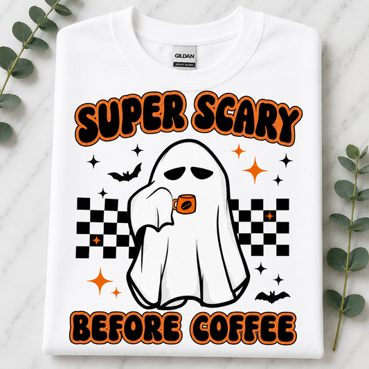 'Super Scary Before Coffee' T-Shirt