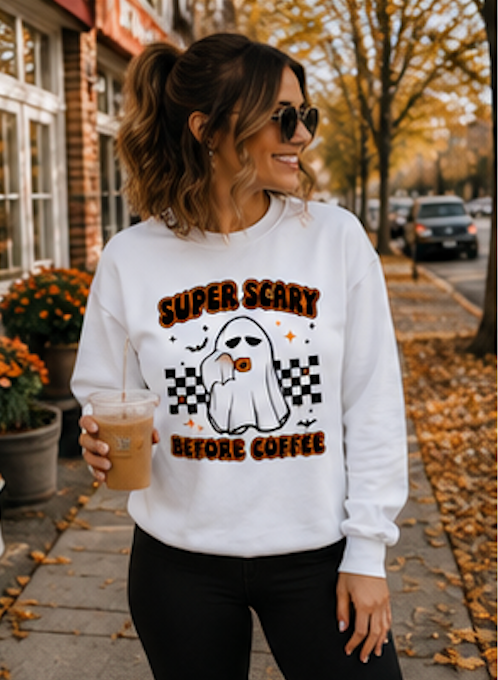 'Super Scary Before Coffee' T-Shirt