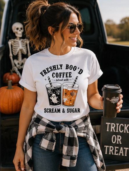 Freshly Boo'd Coffee: Scream & Sugar Crewneck