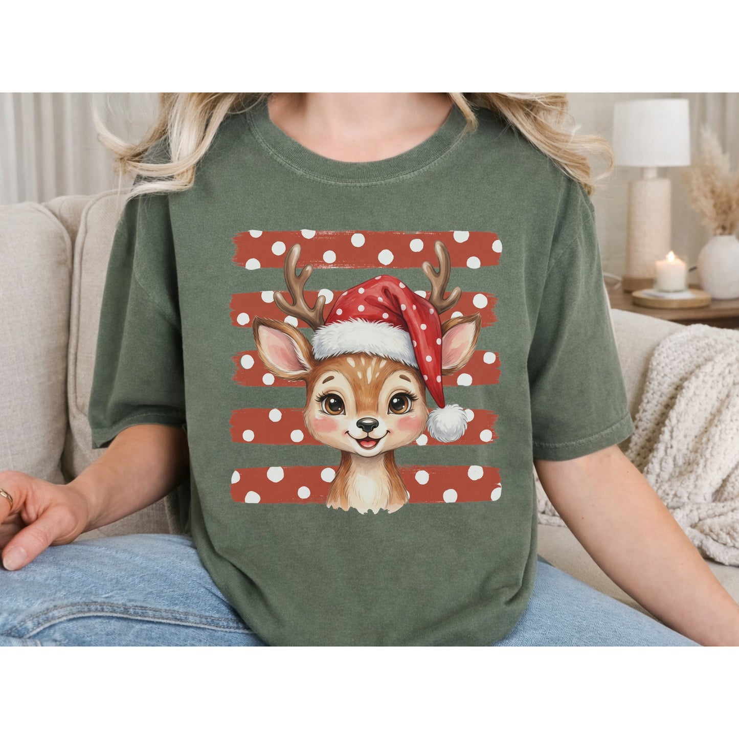 Copy of Christmas T-Shirt — "North Pole Vibes Keep It Merry" Holiday Santa Tee