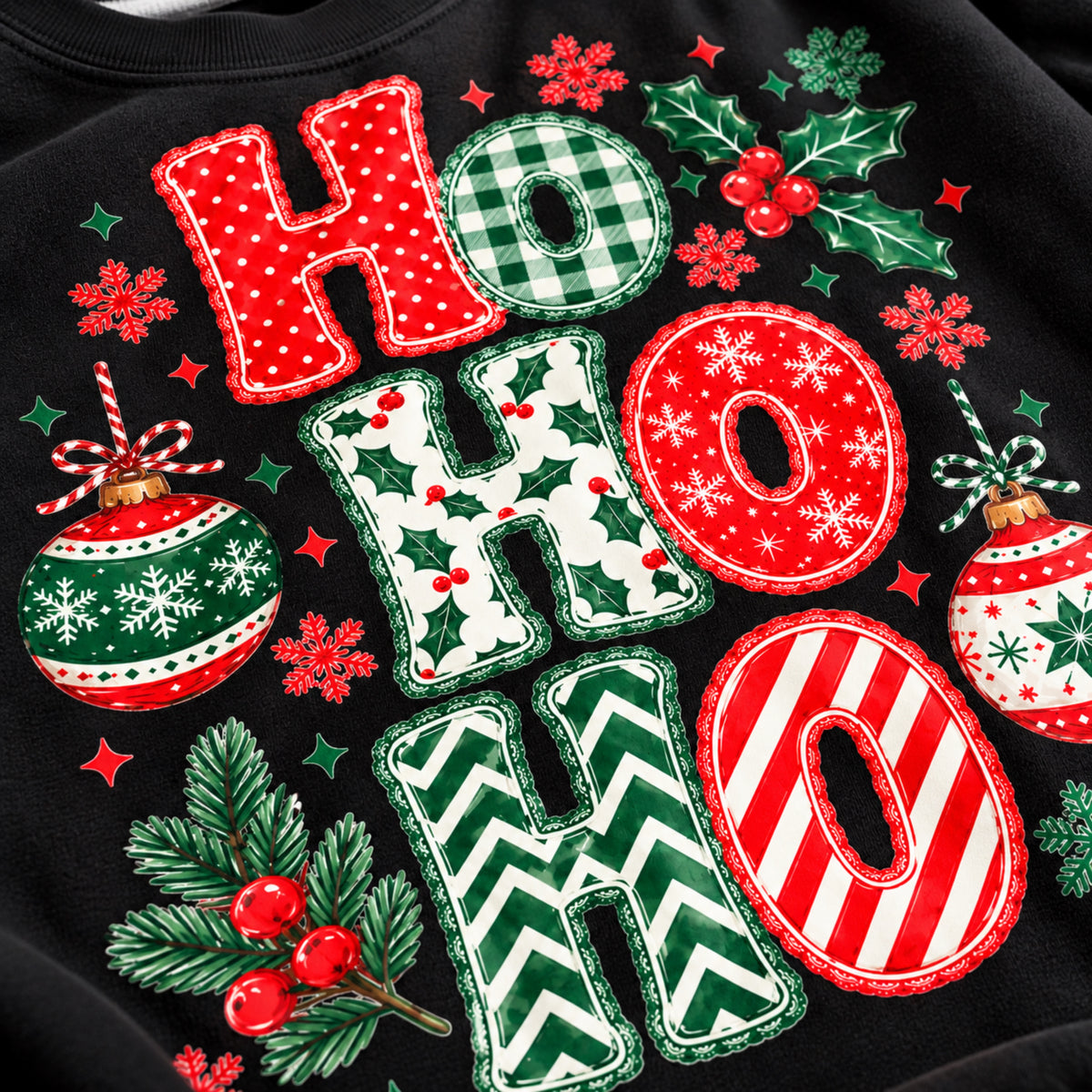 Ho Ho Ho Christmas Sweatshirt, Retro Christmas Crewneck, Gildan Holiday Sweatshirt, Festive Christmas Sweater, Christmas Gift