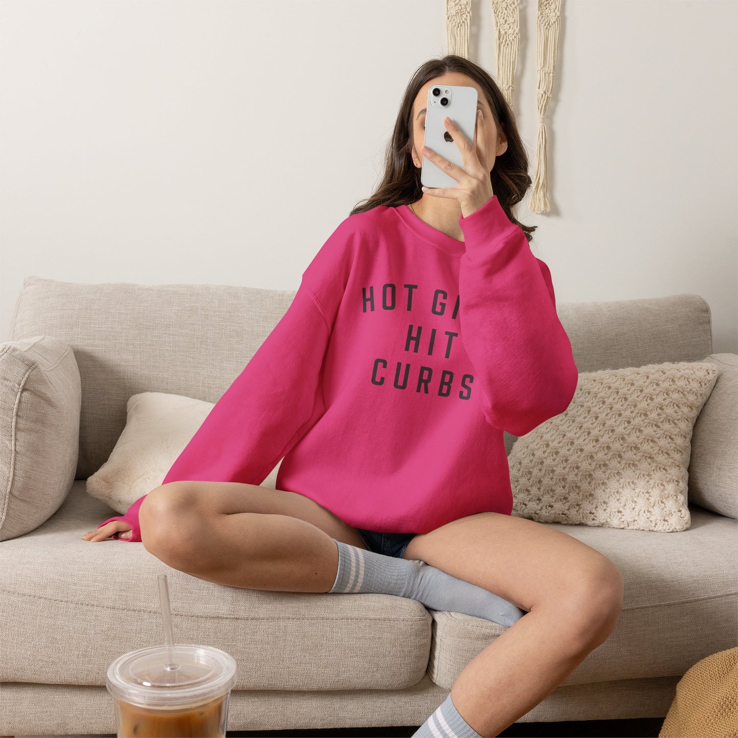 Hot Girls Hit Curbs Sweatshirt
