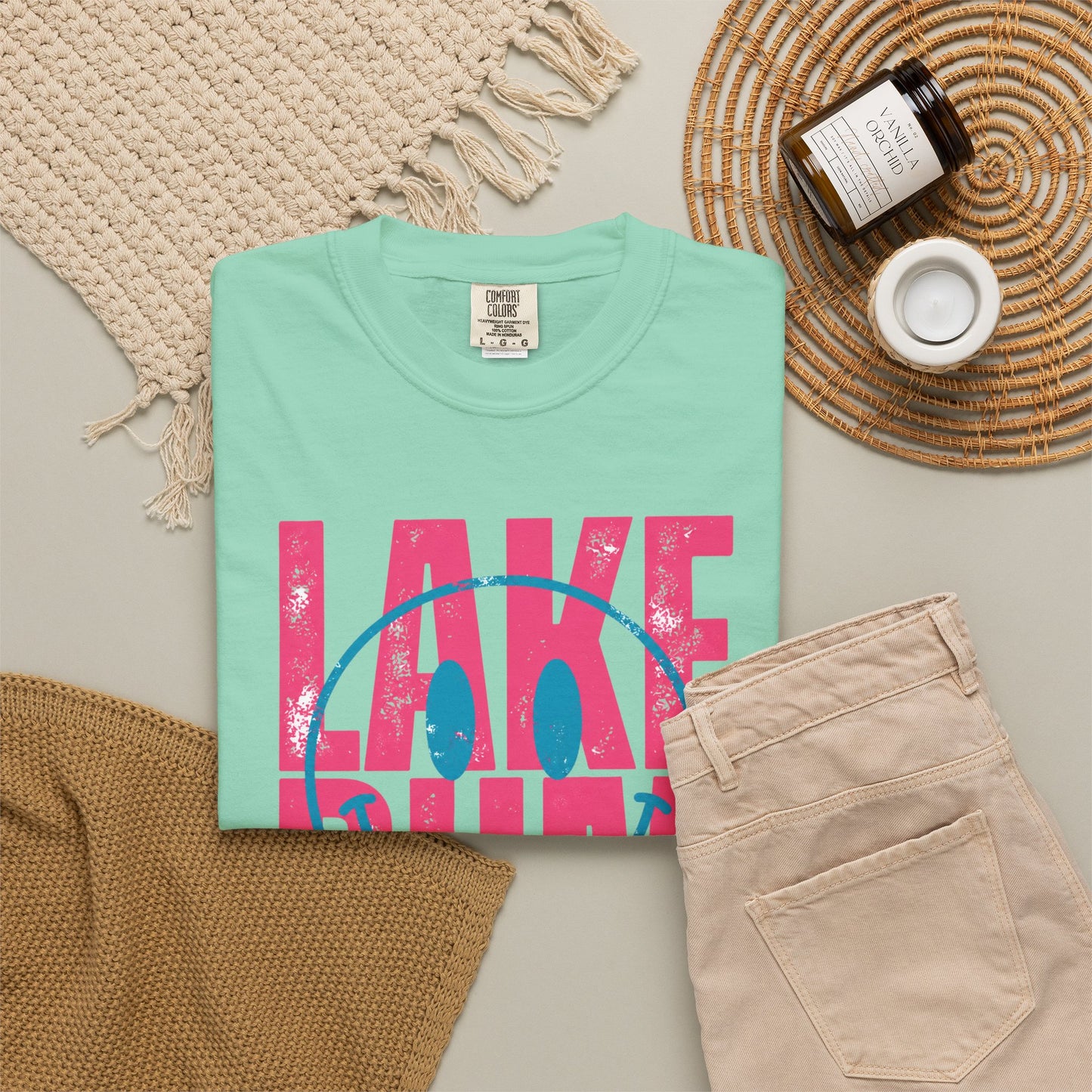 Lake Bum Graphic Tee • Summer Lake Shirt • Beach Vacation Mama Tee • Coastal Summer Outfit • Lake Life Shirt