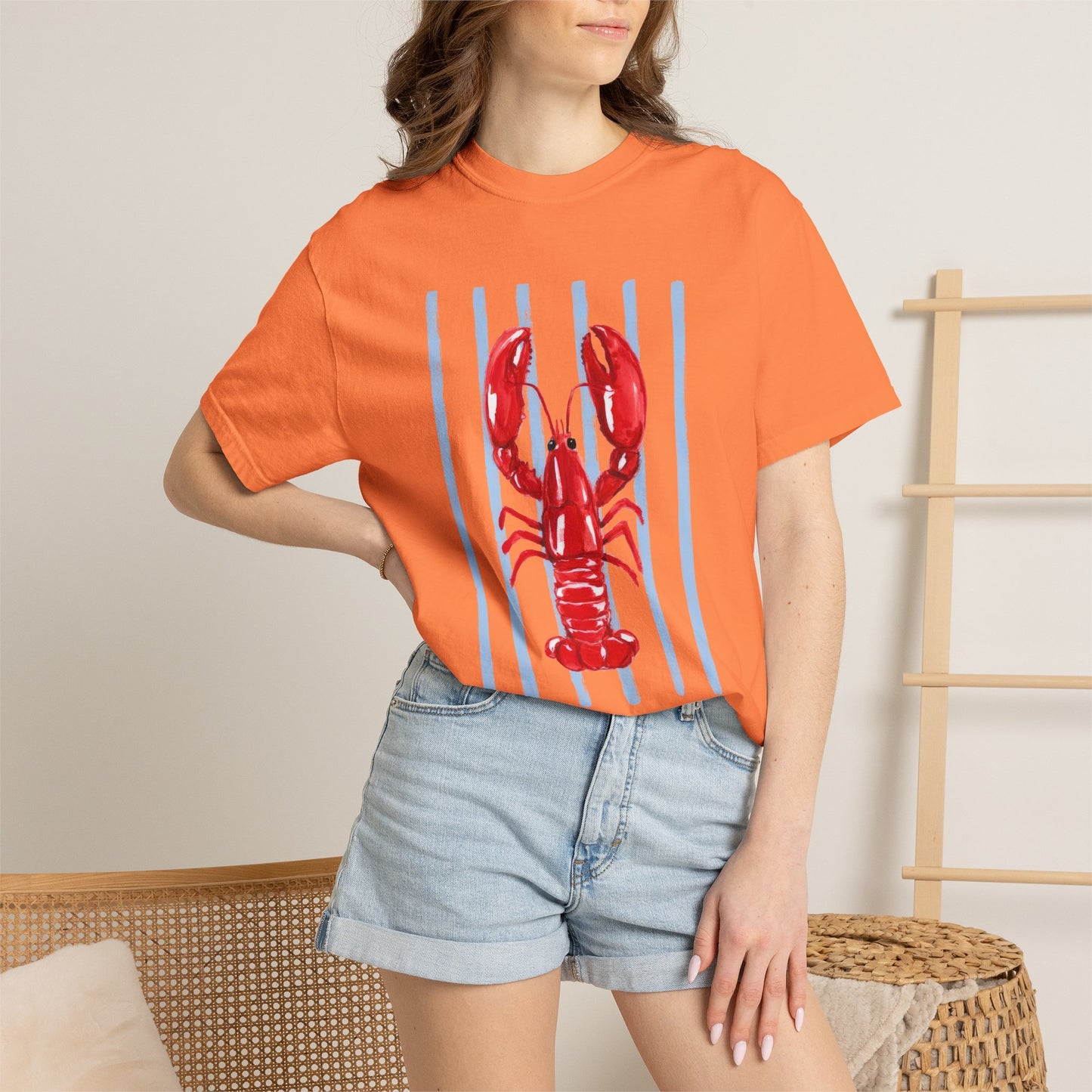 Coastal Lobster Graphic Tee • Beach Vacation Shirt • Summer Coastal Tee • Preppy Beach Shirt • Summer Vacation Outfit