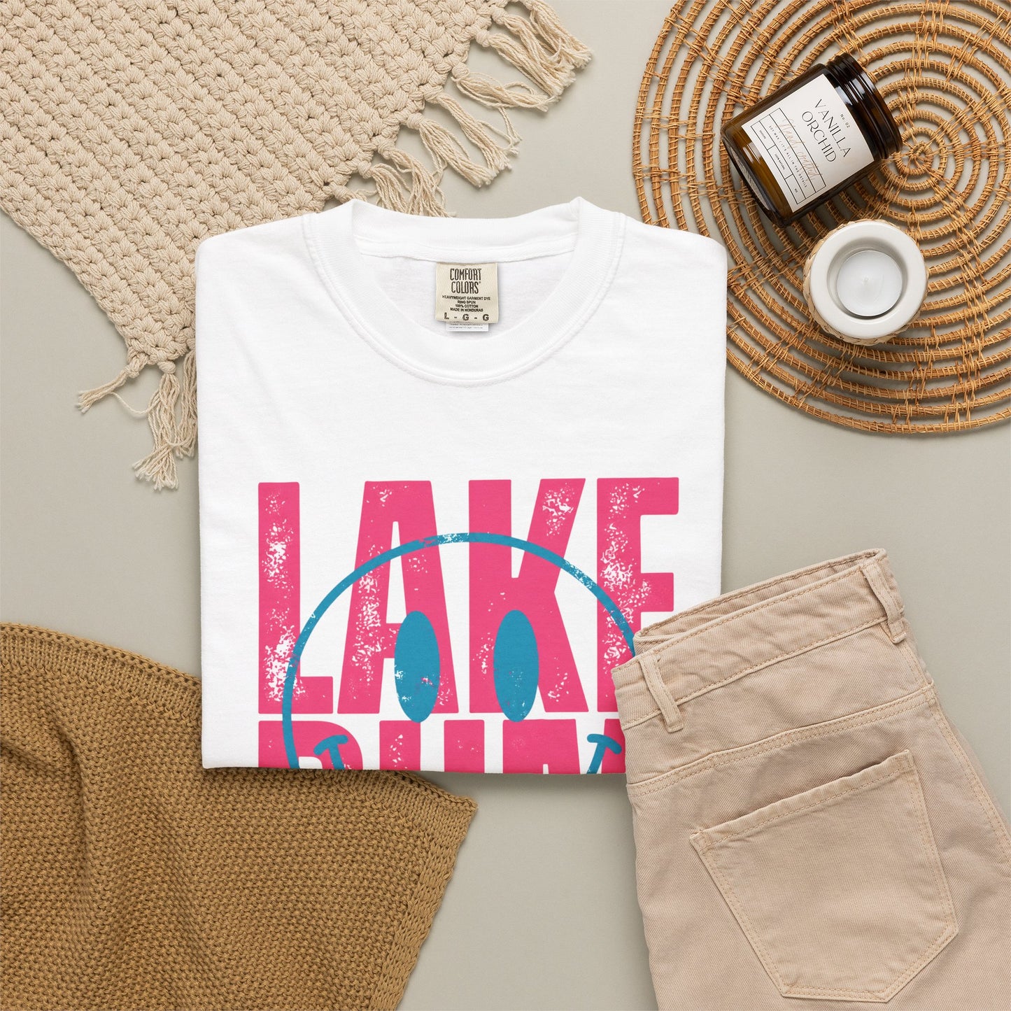 Lake Bum Graphic Tee • Summer Lake Shirt • Beach Vacation Mama Tee • Coastal Summer Outfit • Lake Life Shirt