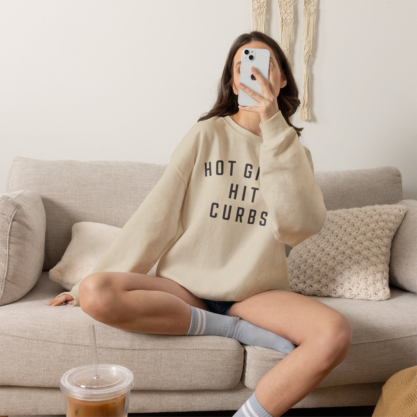 Hot Girls Hit Curbs Sweatshirt