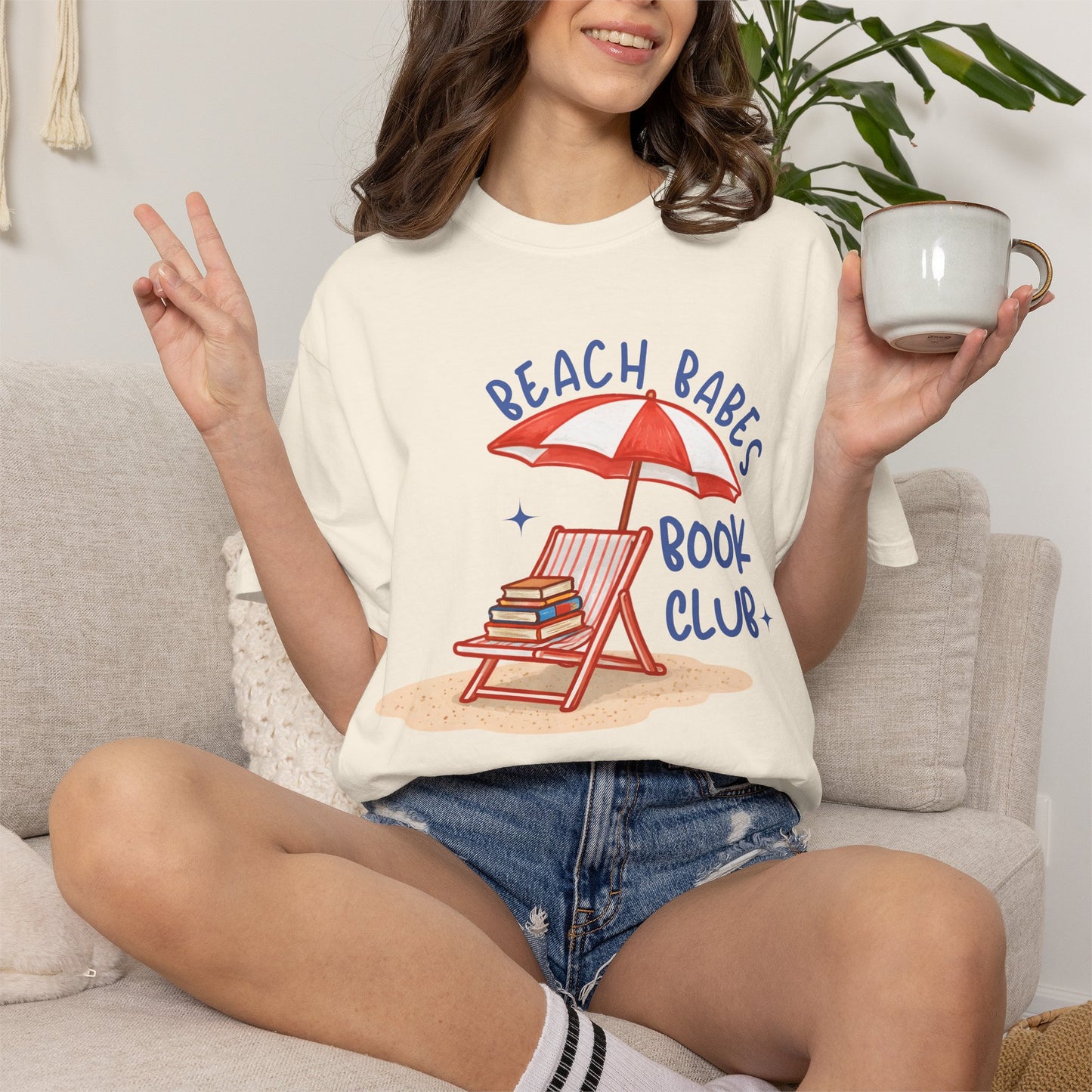 Beach Babes Book Club Shirt • Beach Reader Graphic Tee • Coastal Summer Book Lover Shirt • Vacation Outfit