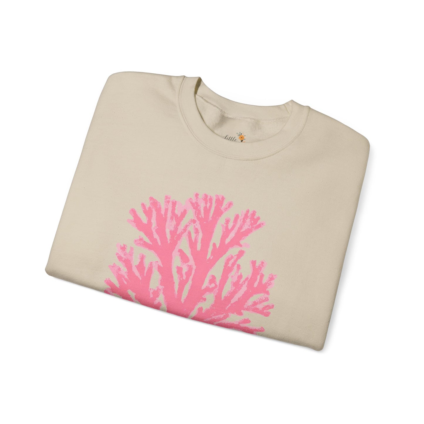 Ocean Club Crewneck • Coastal Summer Sweatshirt • Pink Coral Beach Vacation Pullover • Resort Style